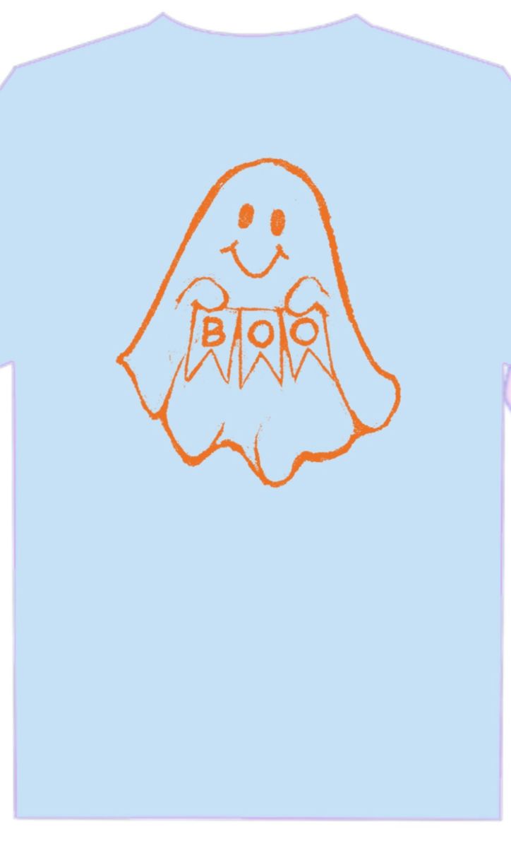 Blue Boo Ghost Tee (Toddler)