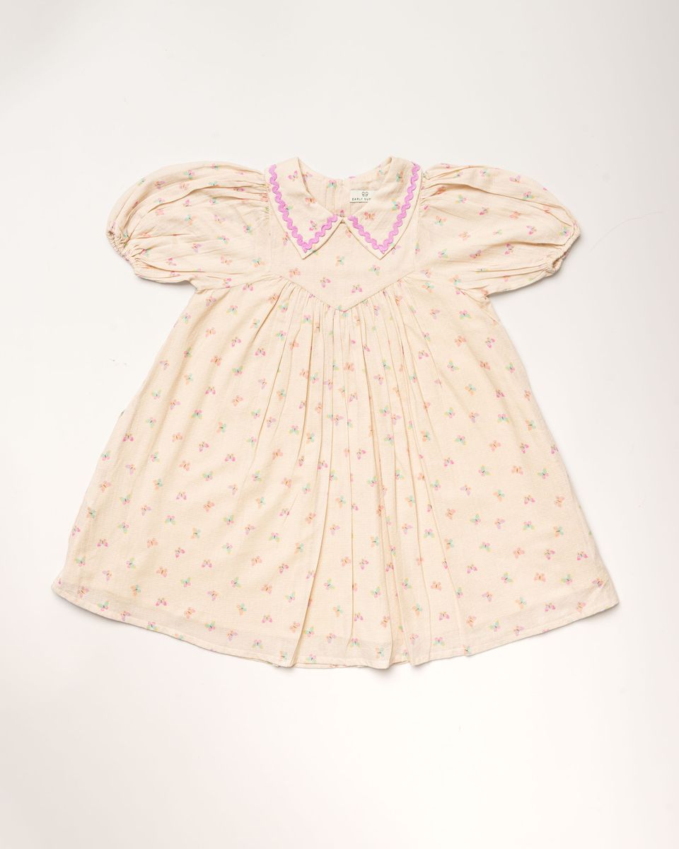 Butterflies Print Beth Dress