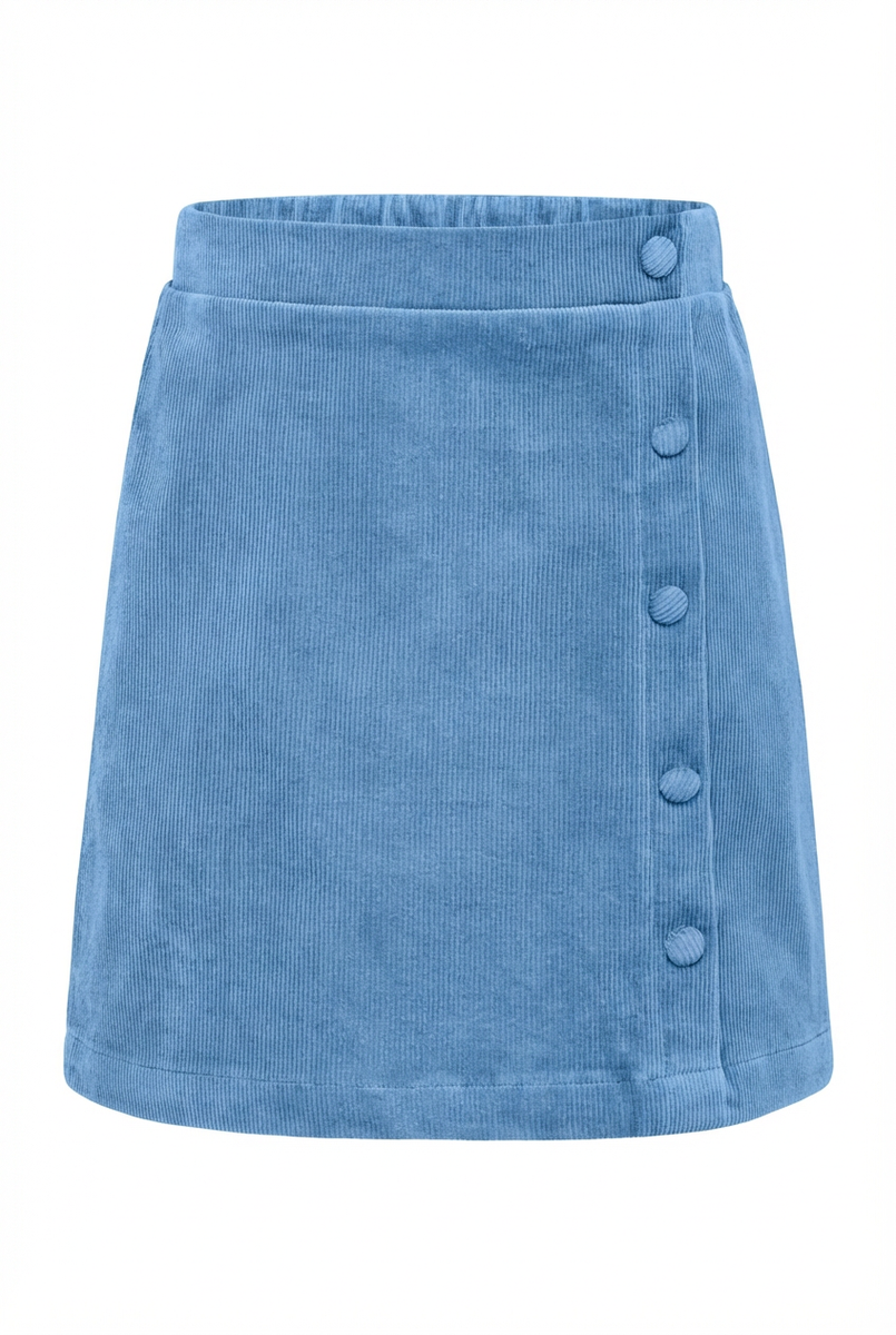 Glacier Blue Corduroy Reese Skirt