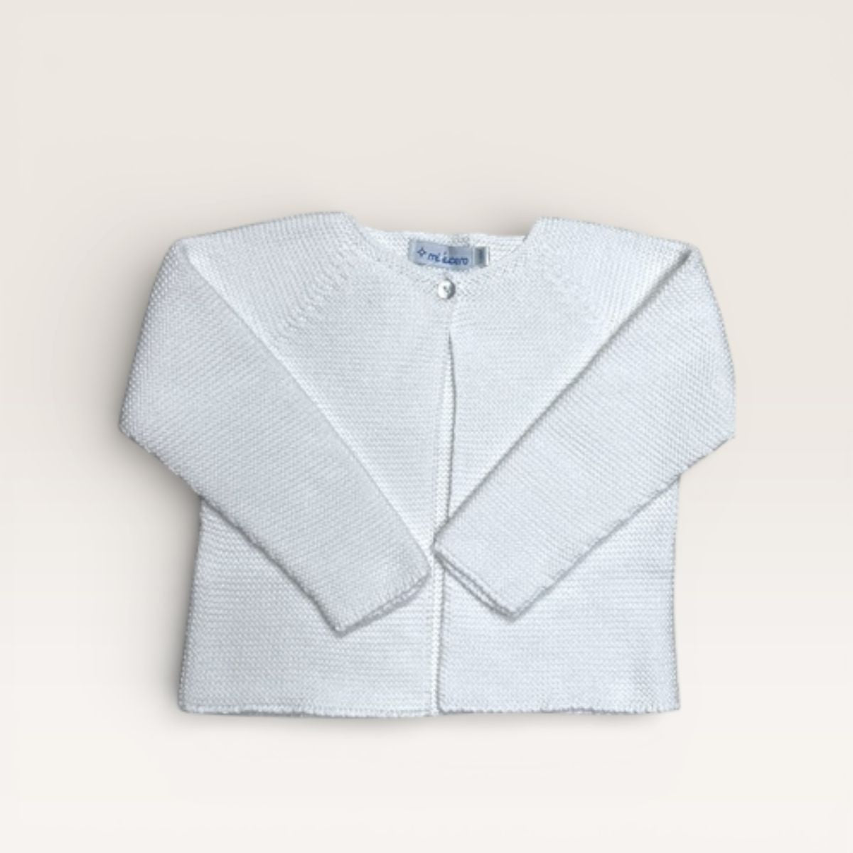 White Single Button Cardigan