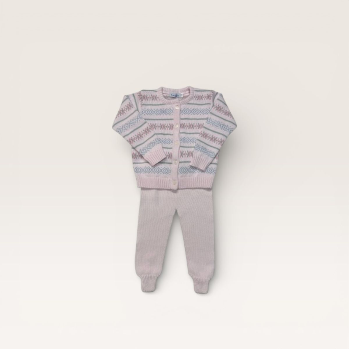 Pink Fair Isle Jogger Set