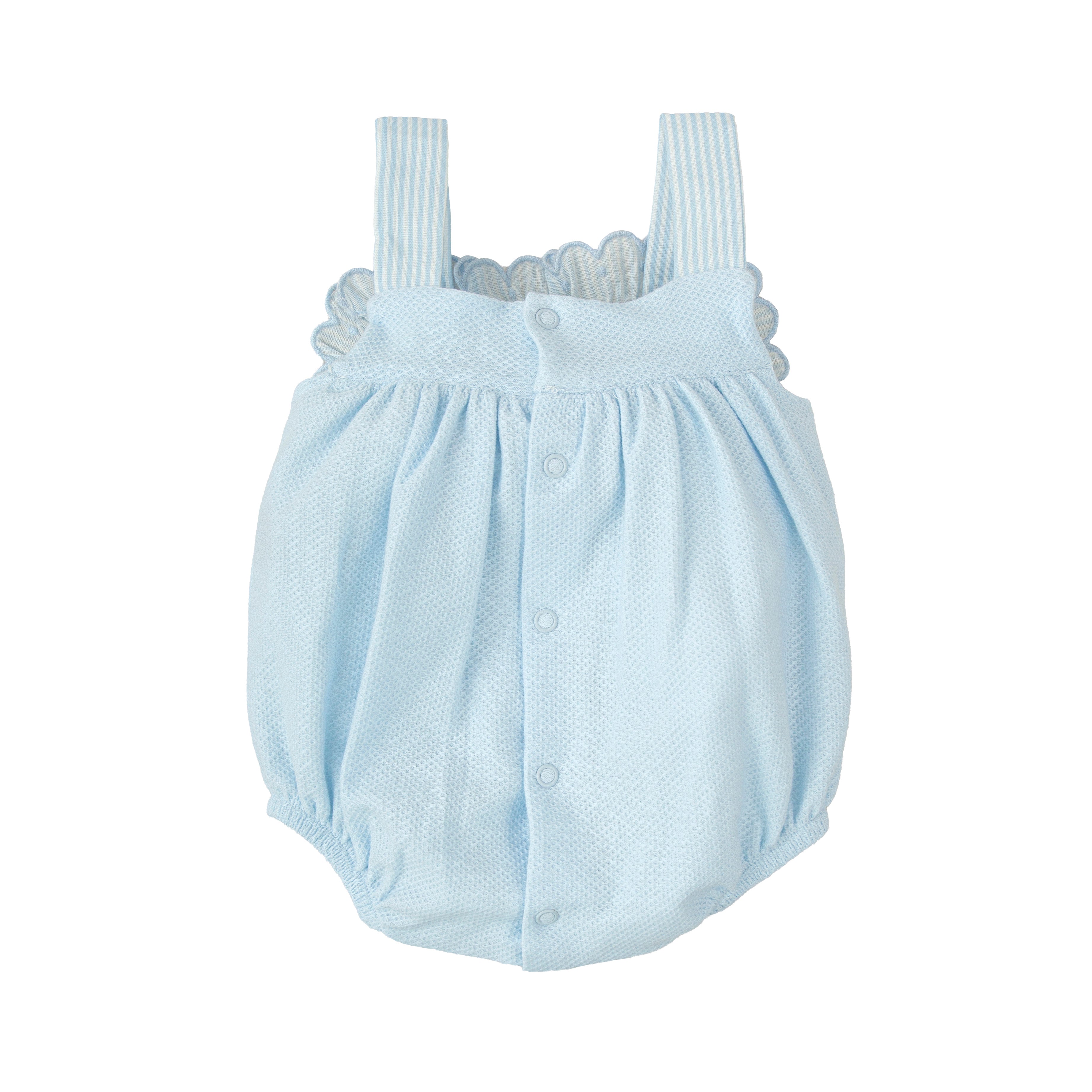 Blue Stripe Bib Bubble (Infant)