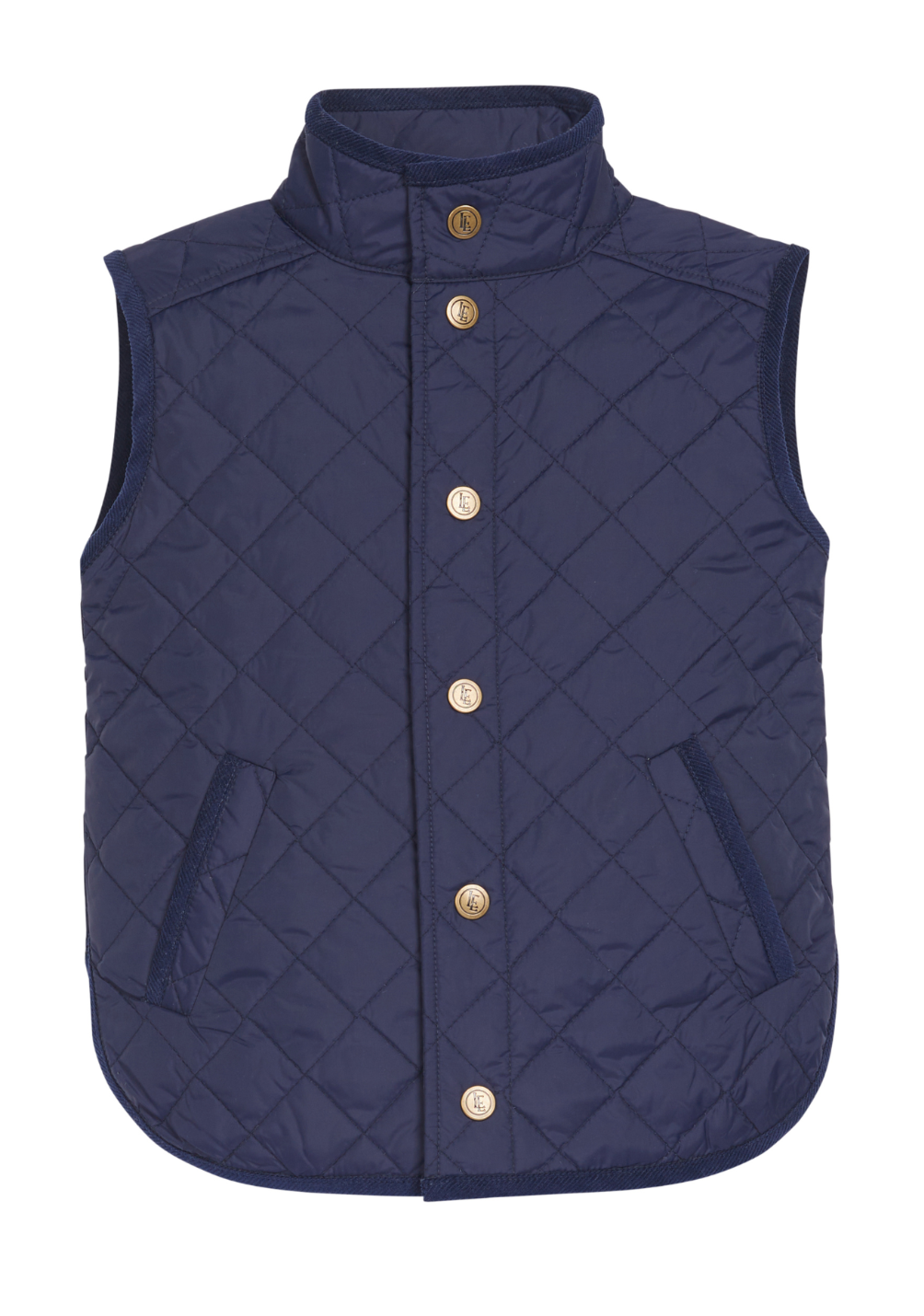 Navy Classic Quilted Vest (Kid)
