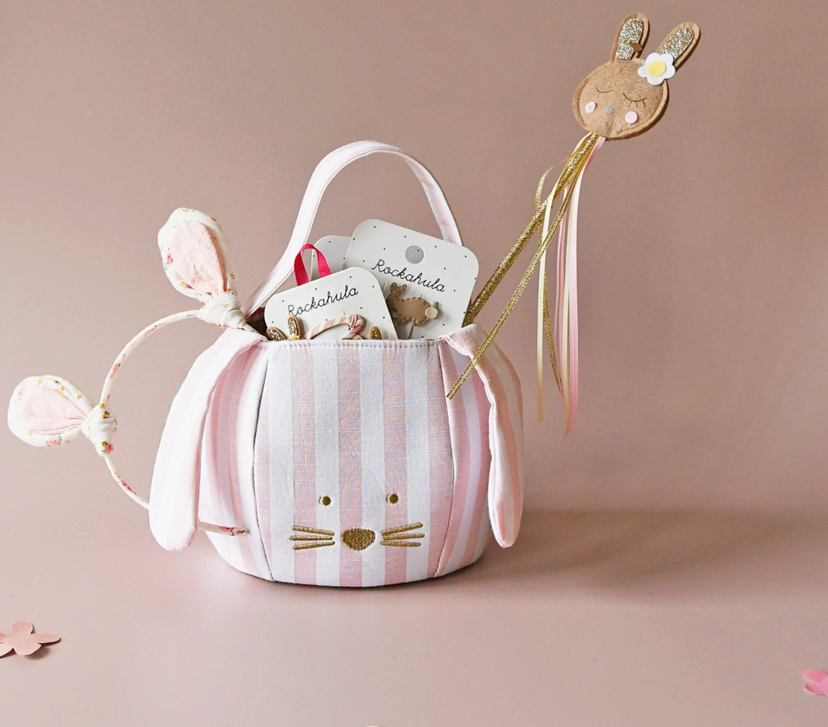 Stripey Bunny Bucket Bag