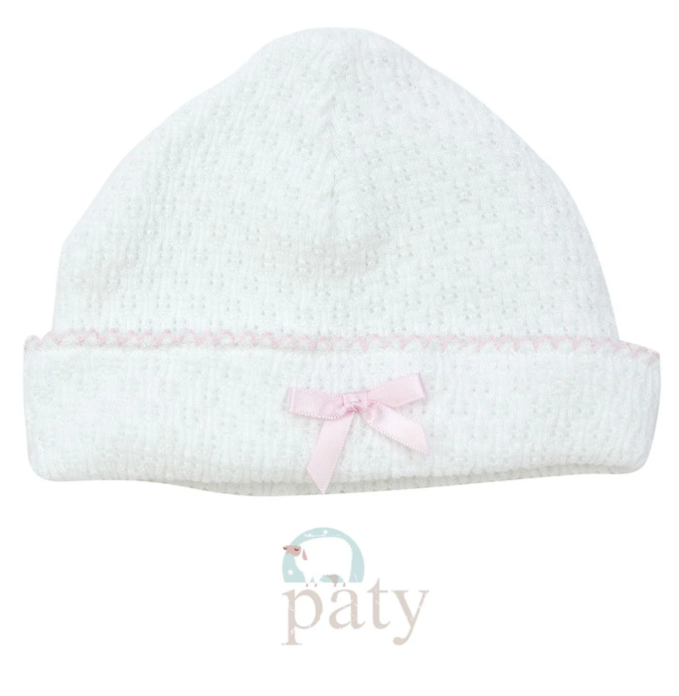 Knit Saylor Cap-Pink & Blue