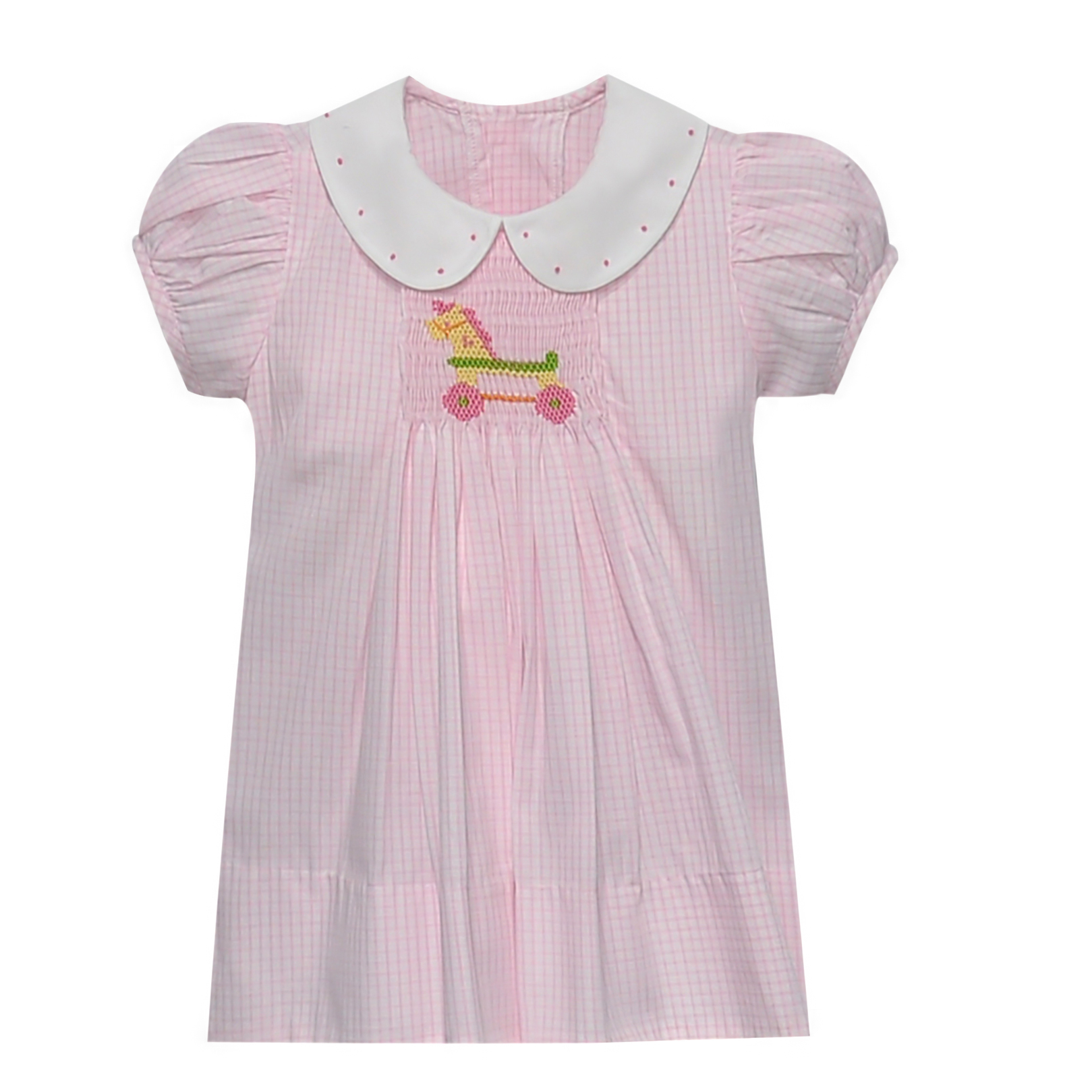 Pink Shay Vintage Horse Apron Dress