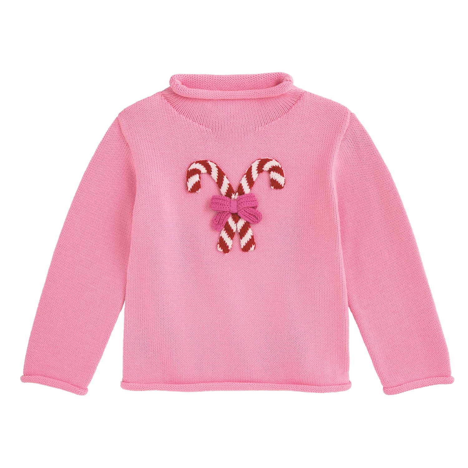 Pink Candy Cane Rollneck