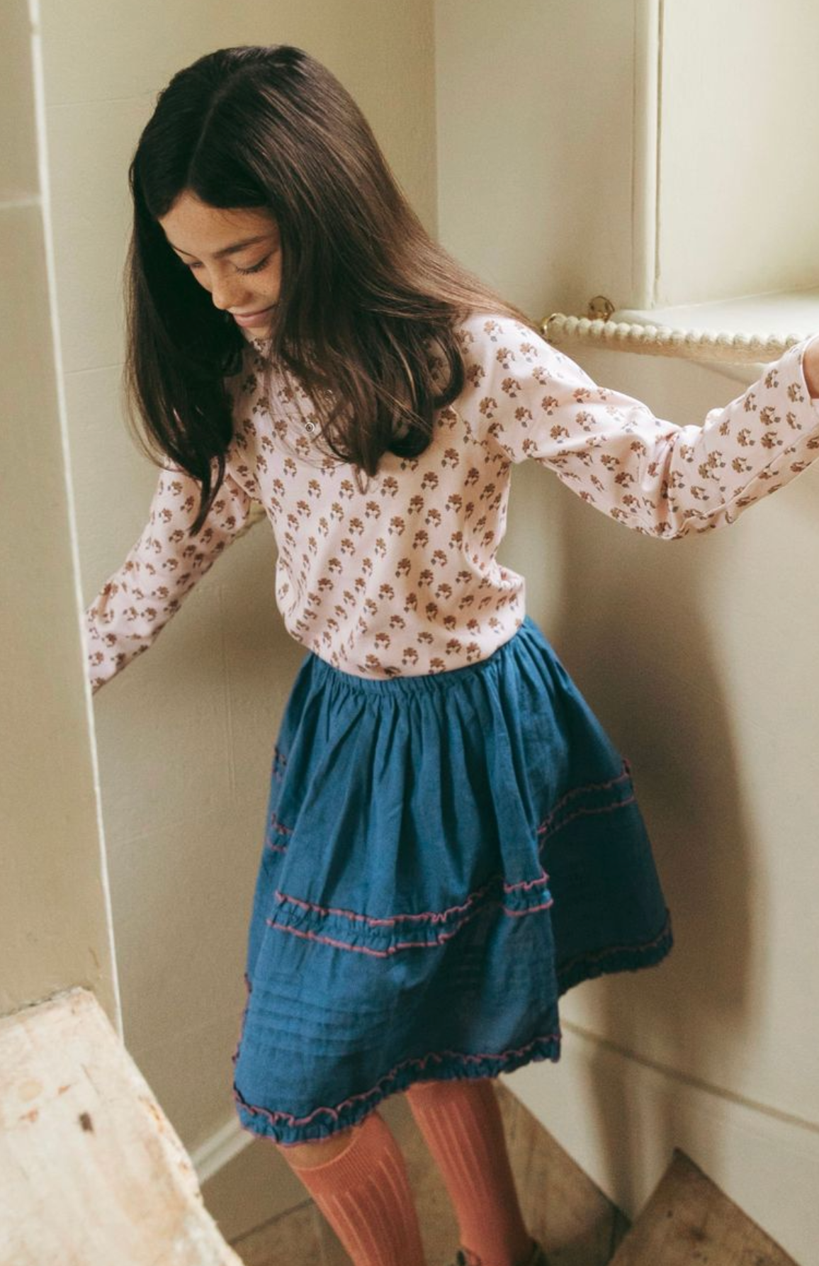 Bijou Blue Lily Skirt