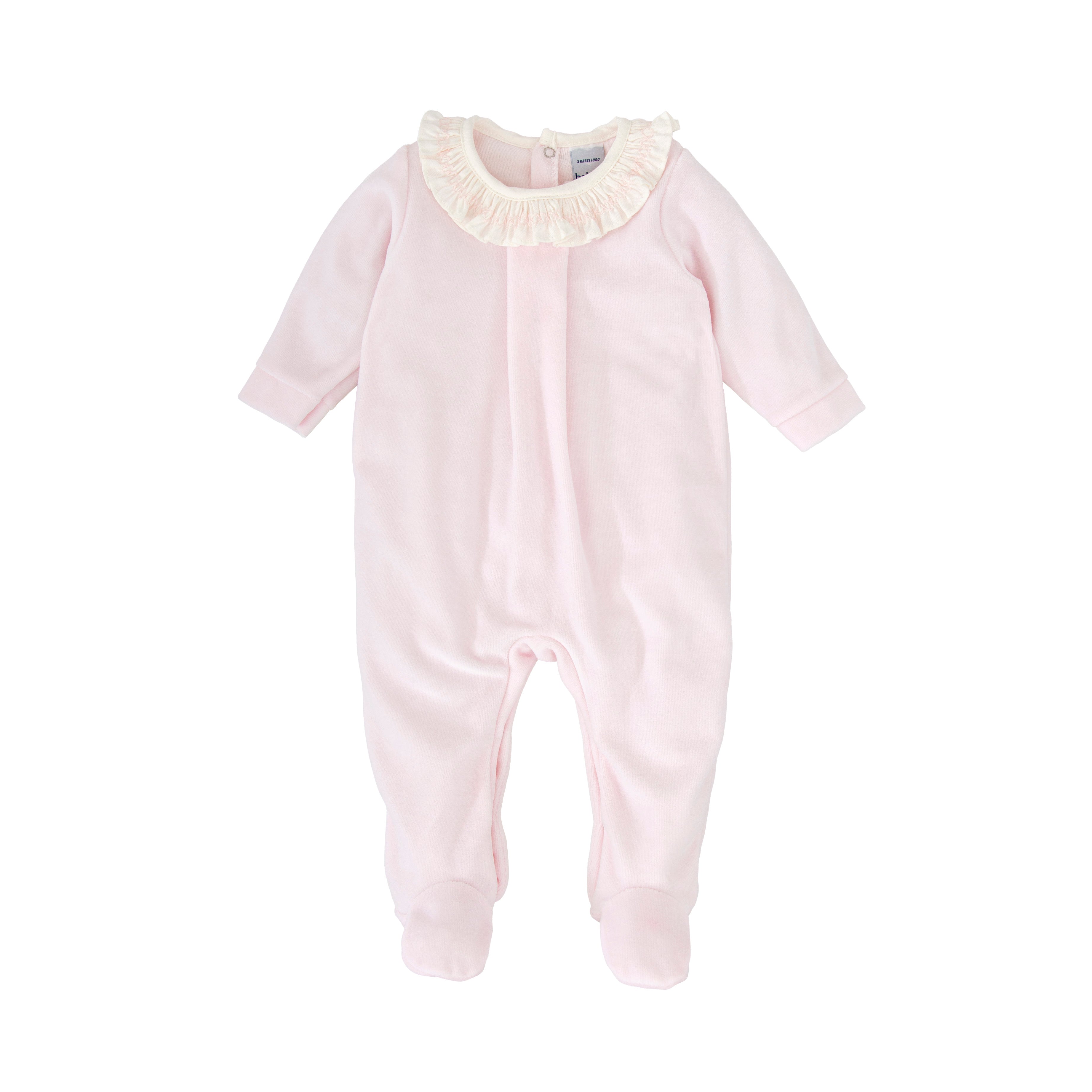 Pink Knitted Babygrow