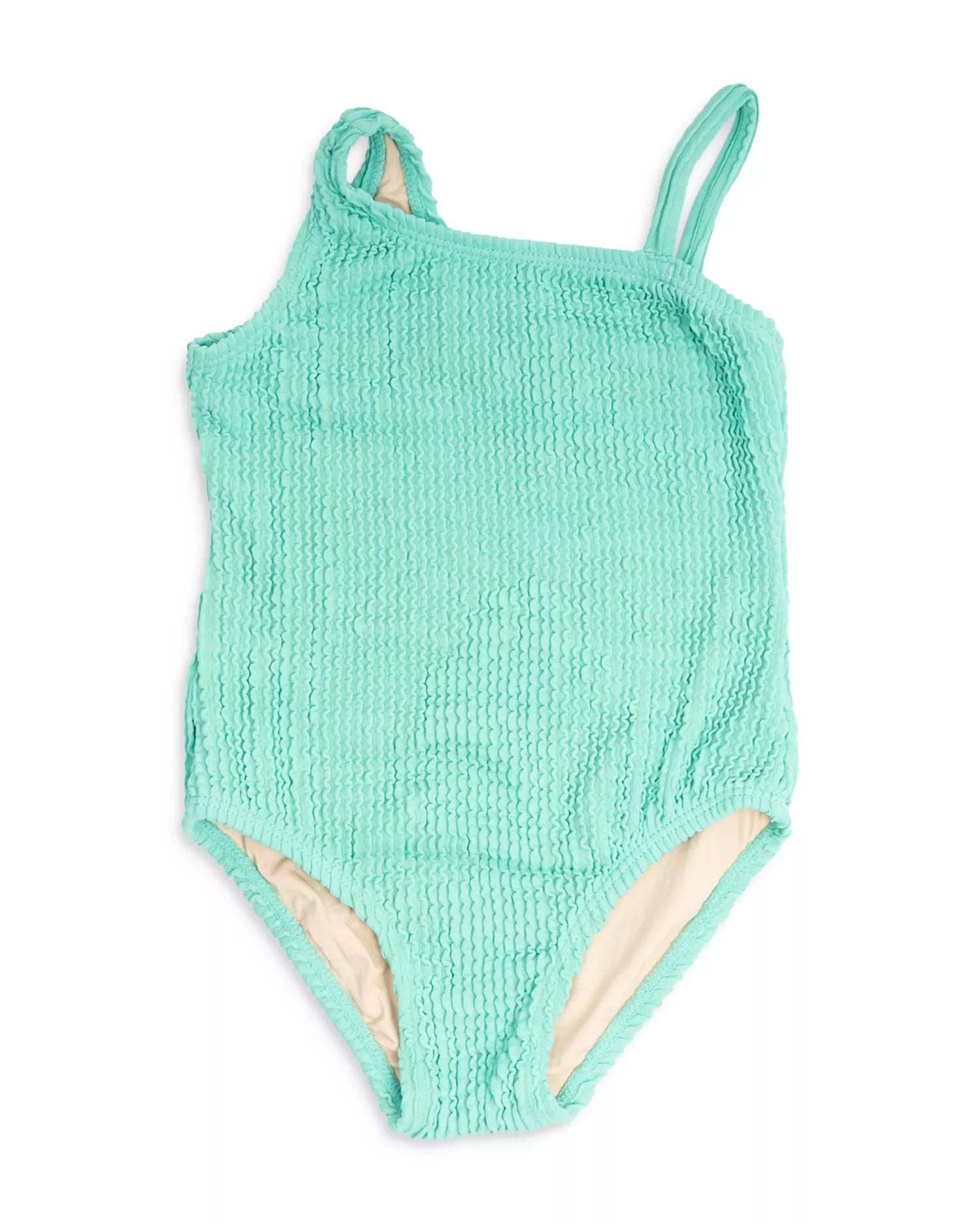 Green Crinkle One Shoulder