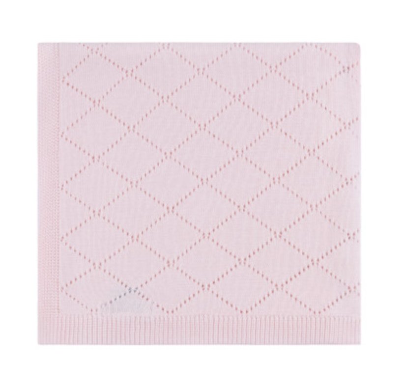 Diamond Pointelle Knit Blanket