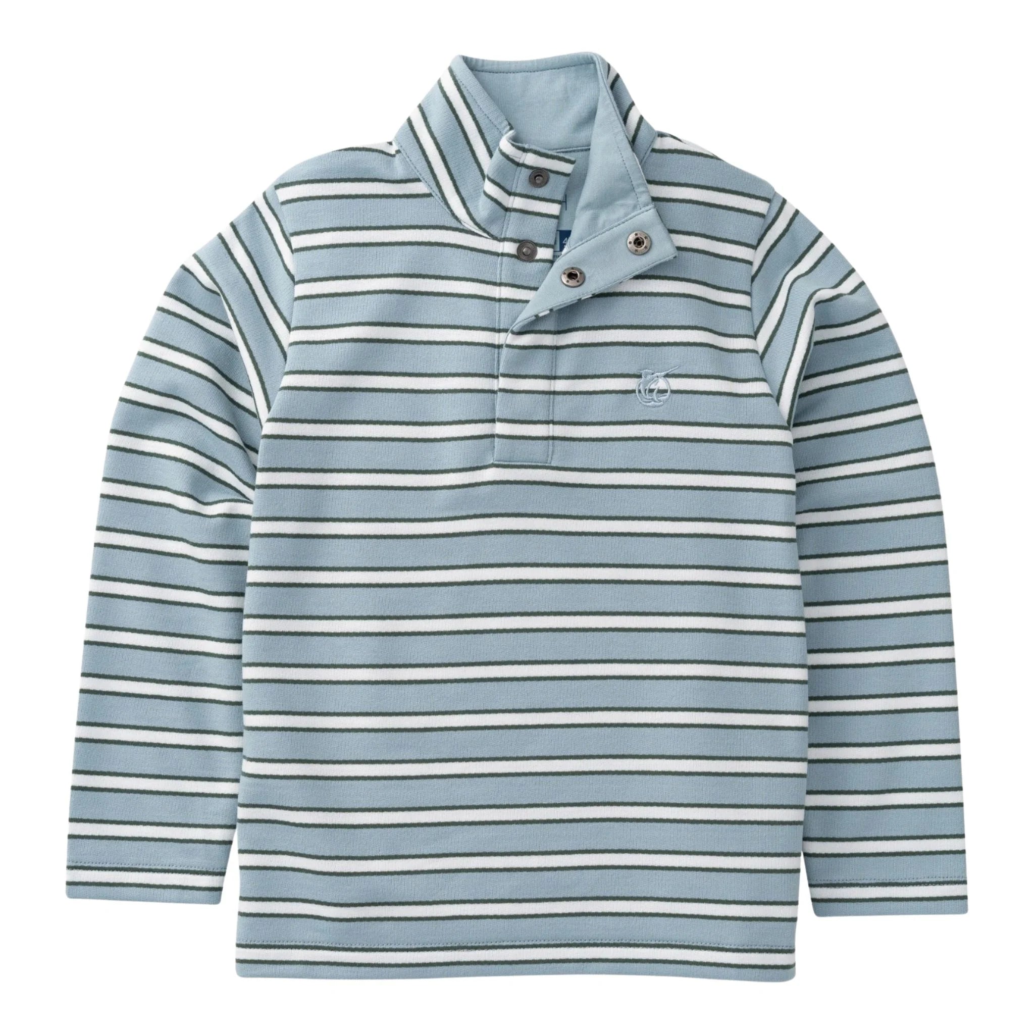 Arona Stripe Sporty Snap Pullover