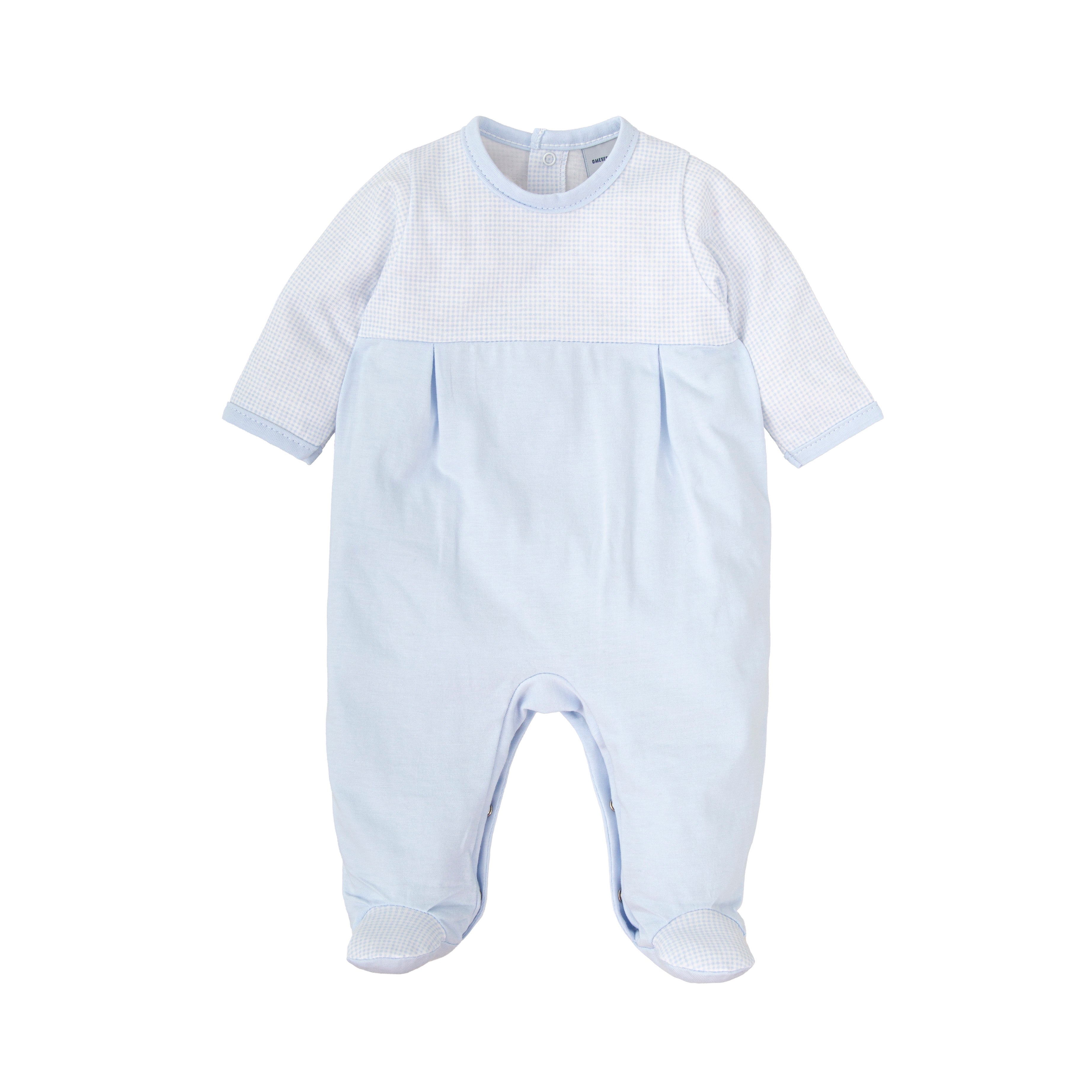 Blue Gingham Block Footie (Baby)