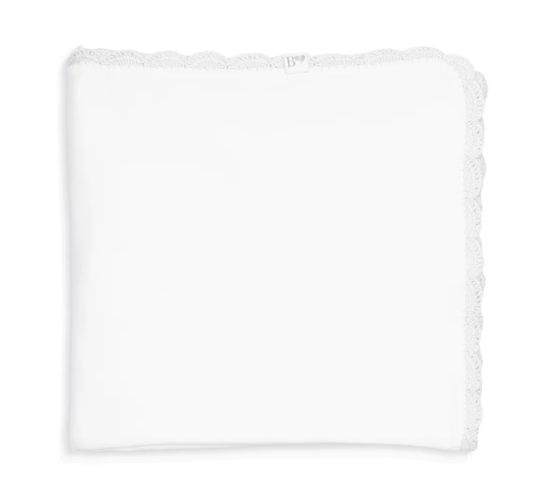 Pima Baby Blanket White