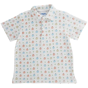 Pumpkin Print Polo Shirt (Kid)
