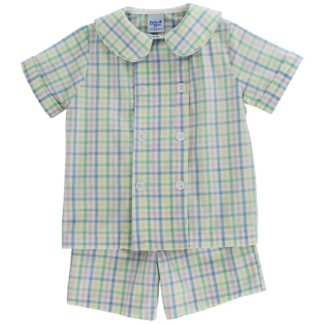 Harlow Plaid Dressy Short Set