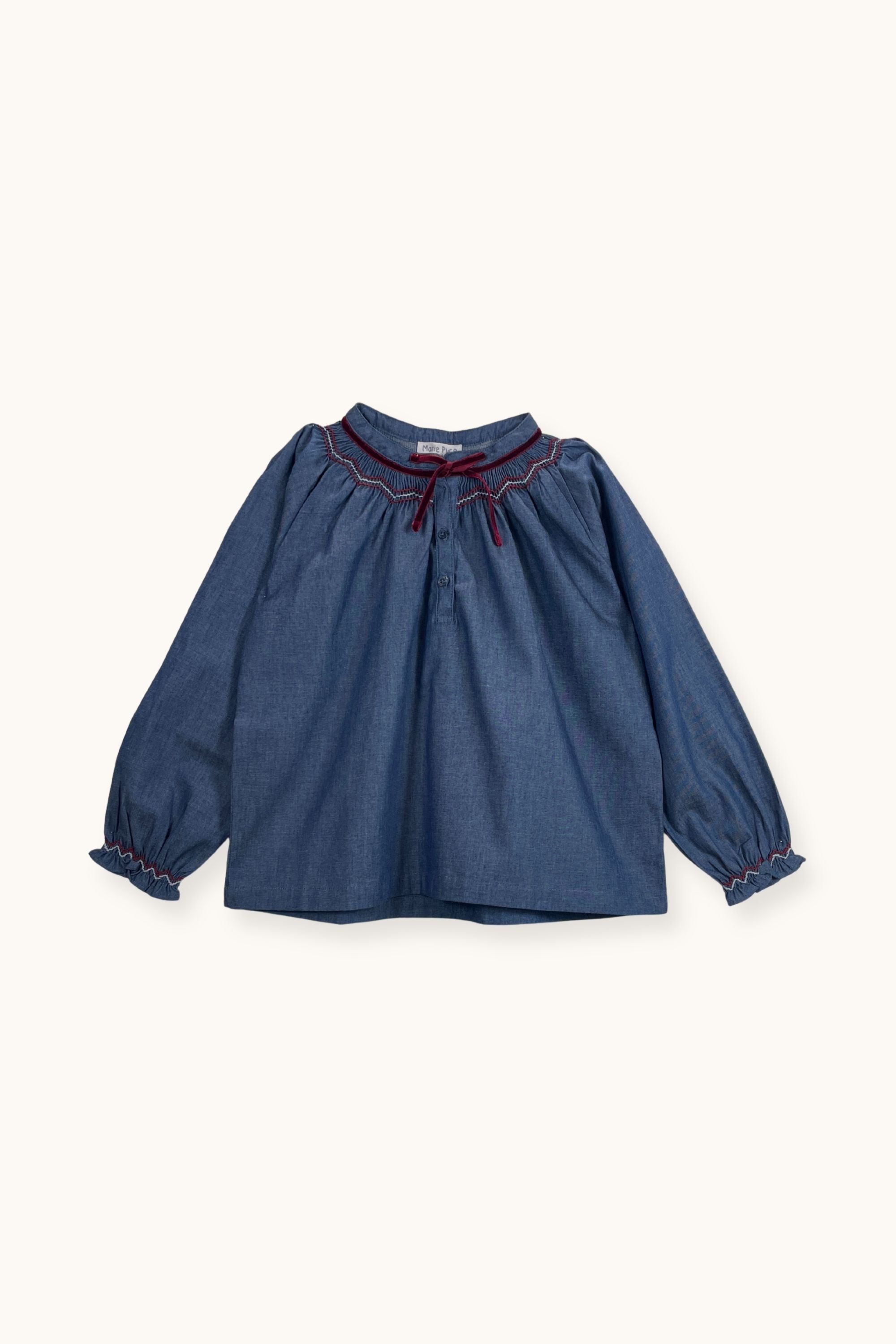Chambray Indigo Aria Blouse
