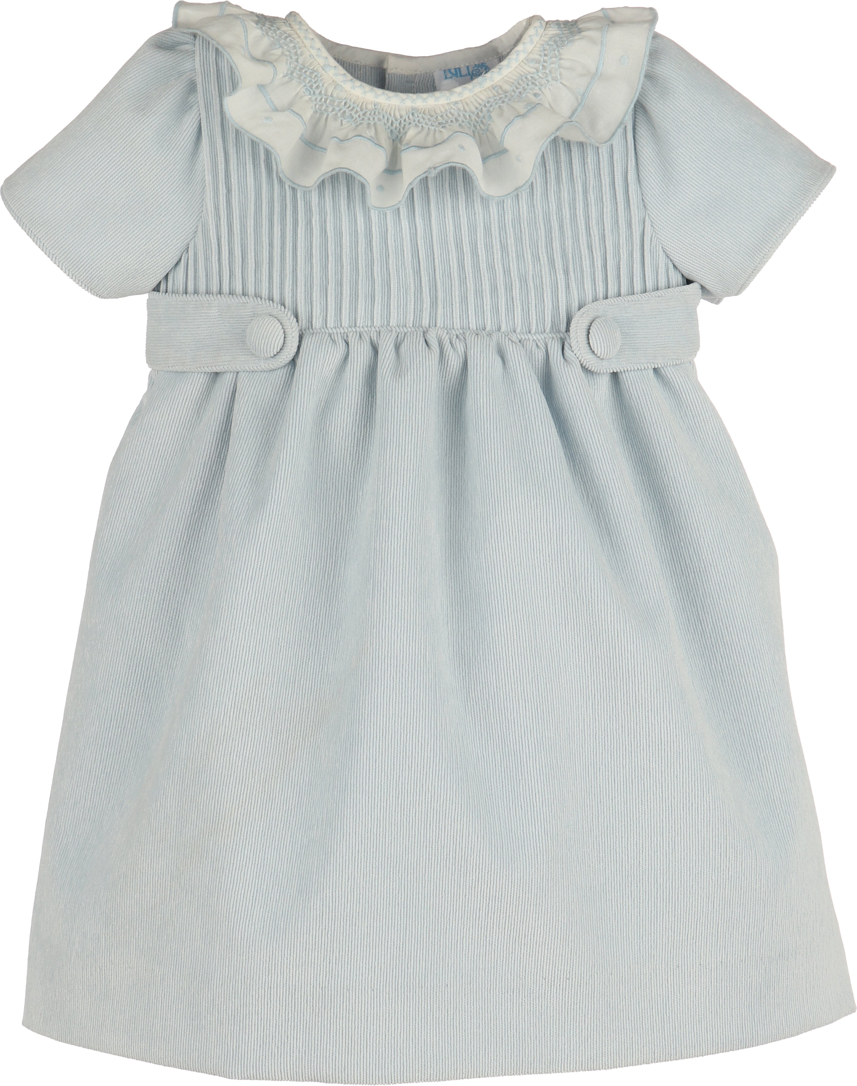 Blue Sweet Corduroy Dress