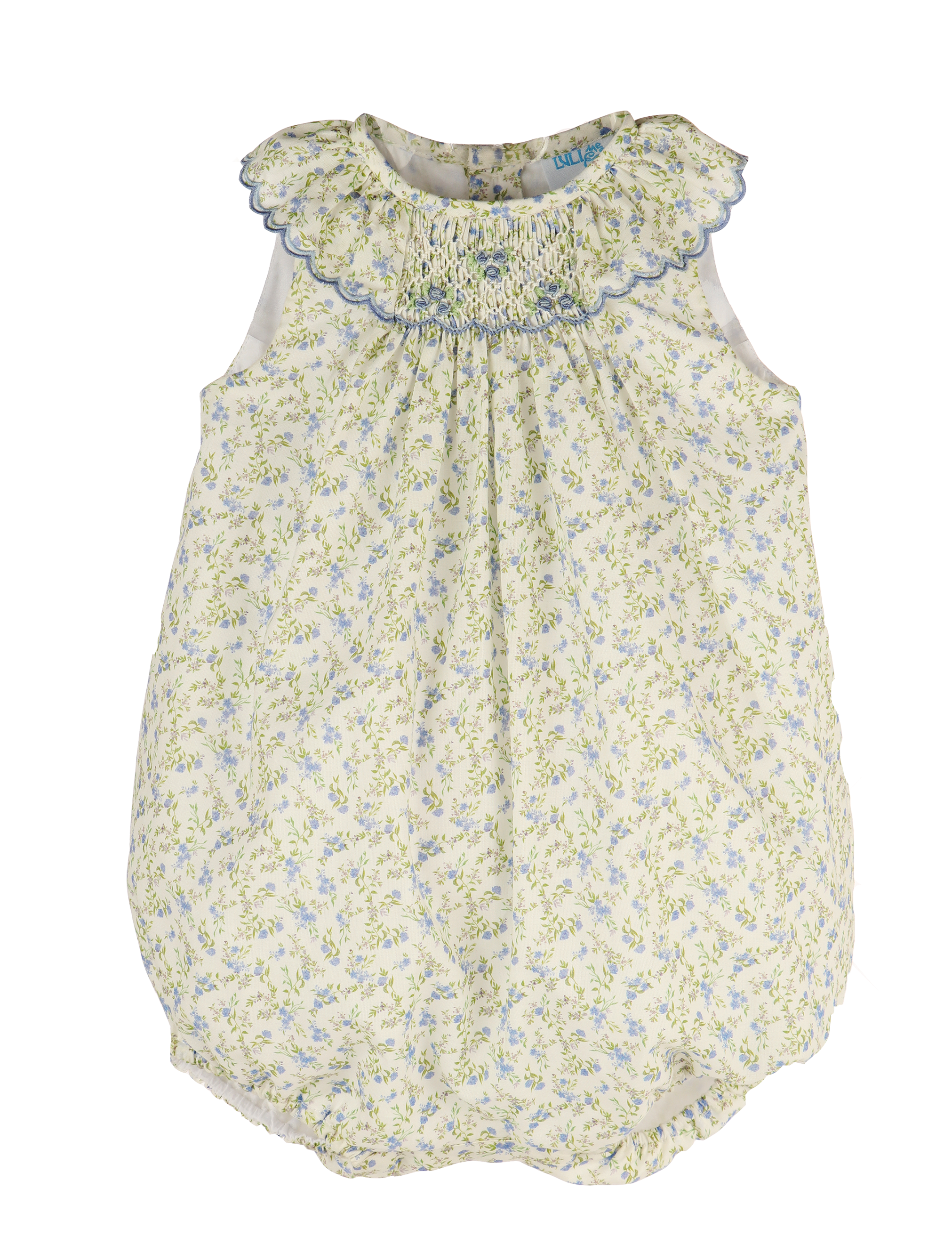 Blue, Lavender Smock Bubble