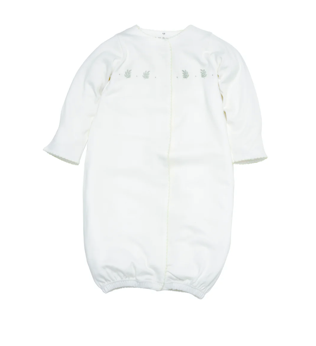 Organic Palm Gown-Blue & Sage