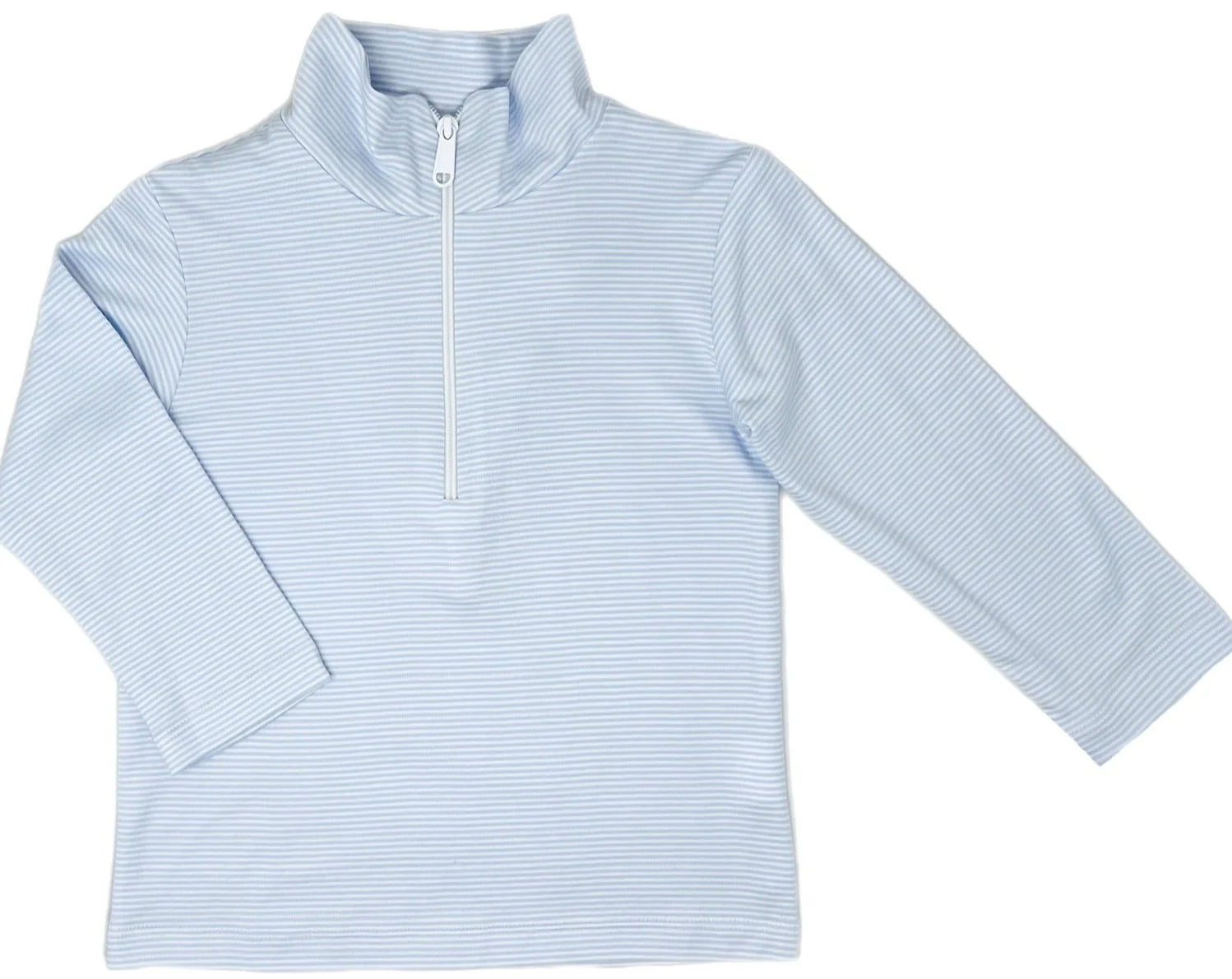 Light Blue Bitty Stripe Cooper Half Zip