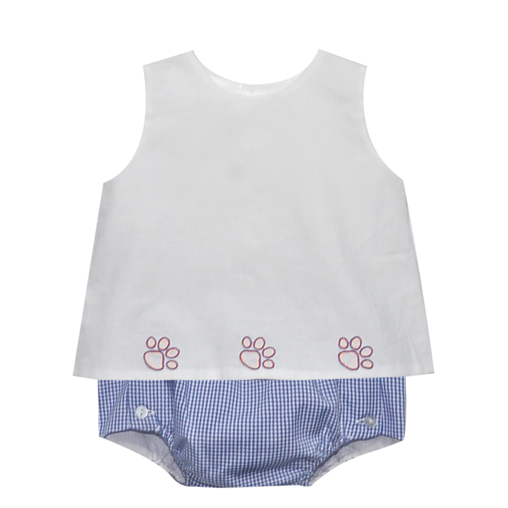 Navy/Orange Diaper Set