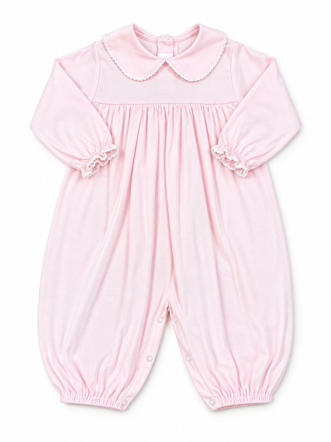 Pink/White Blank Knit Longall