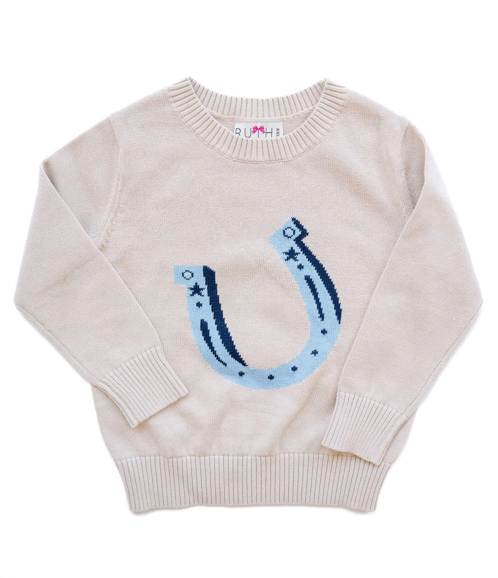 Blue Horseshoe Sweater (Kid)