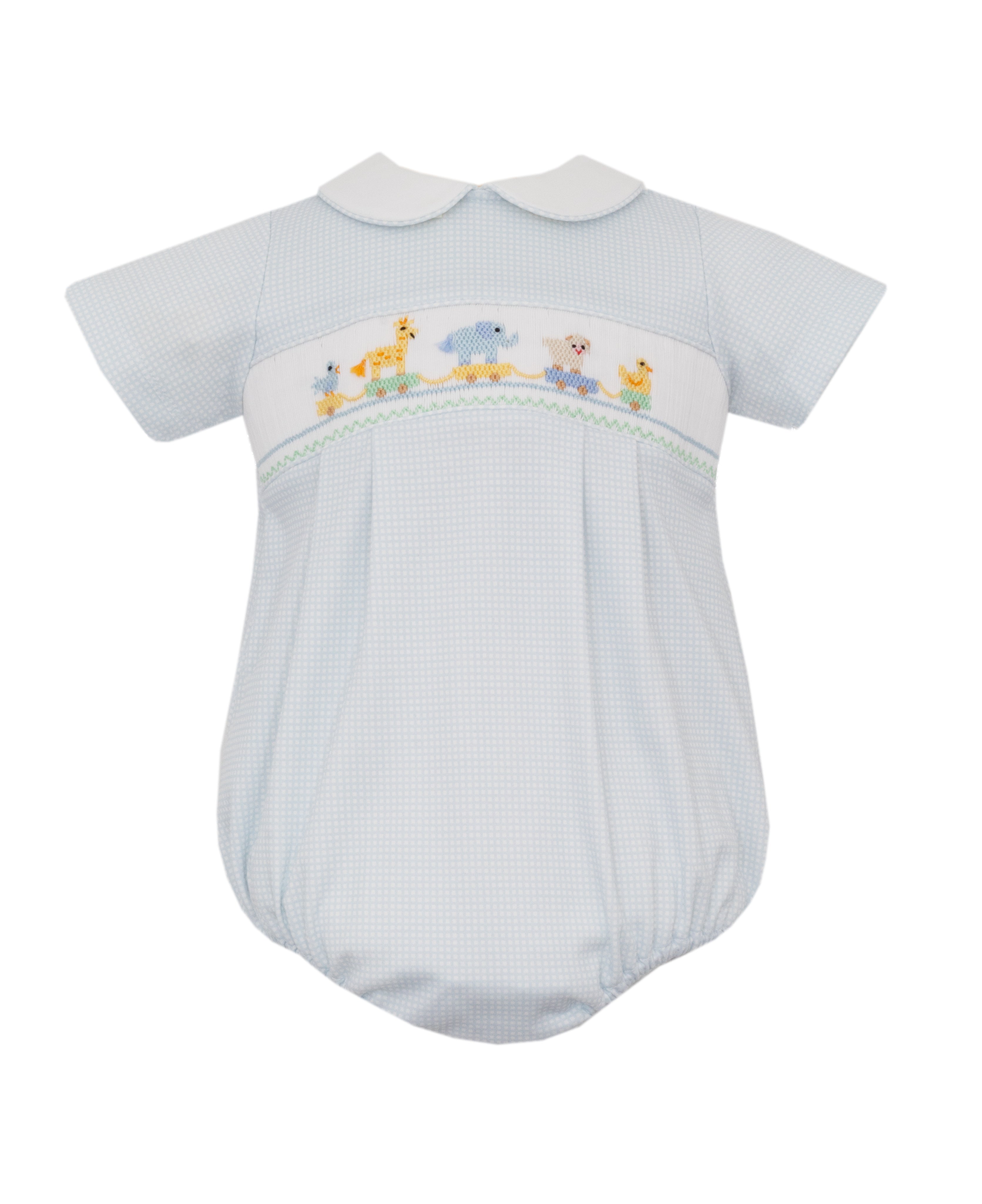 Toy Parade Lt Blue Gingham Boy Bubble