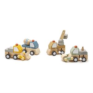 Construction Vehicle Wooden Wind Up Truck