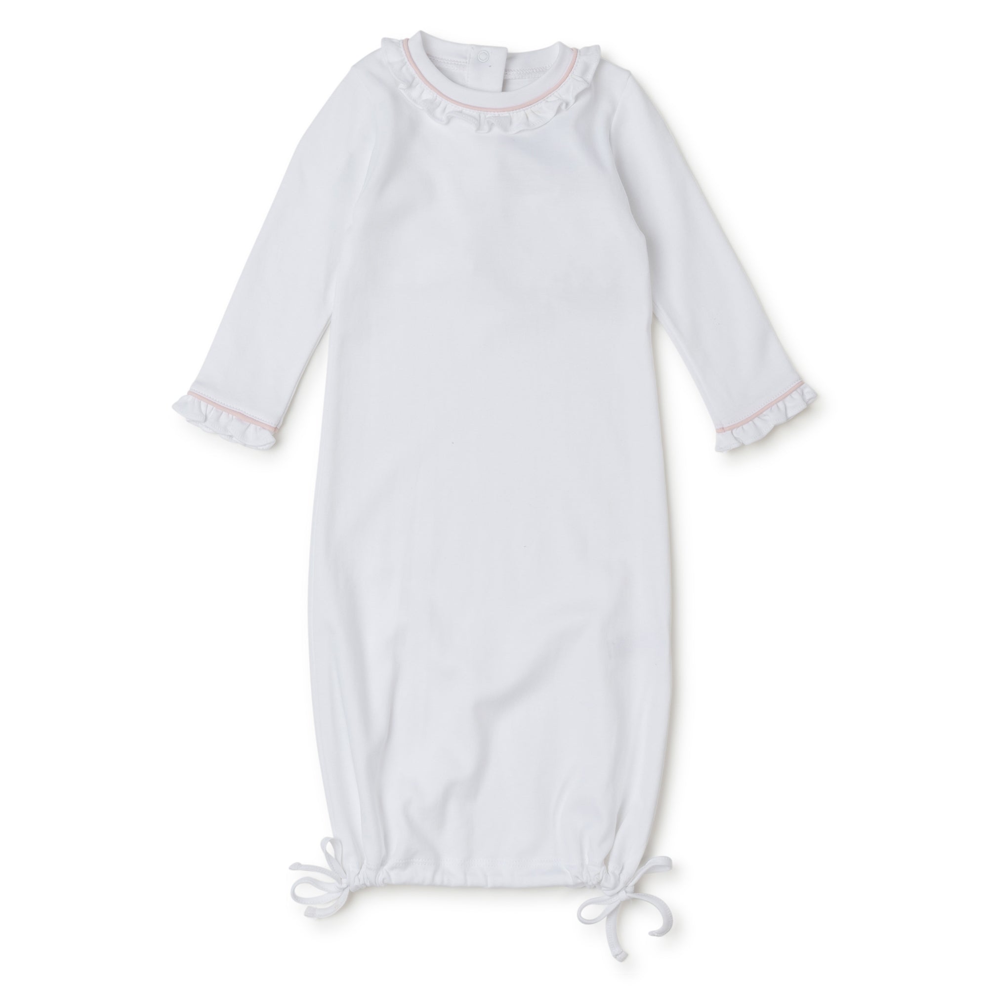 Georgia Gown-Light Pink & White