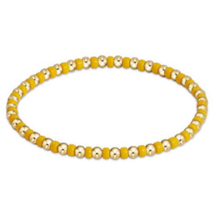 E Newton Golden Yellow Gameday Hope Grateful Bracelet