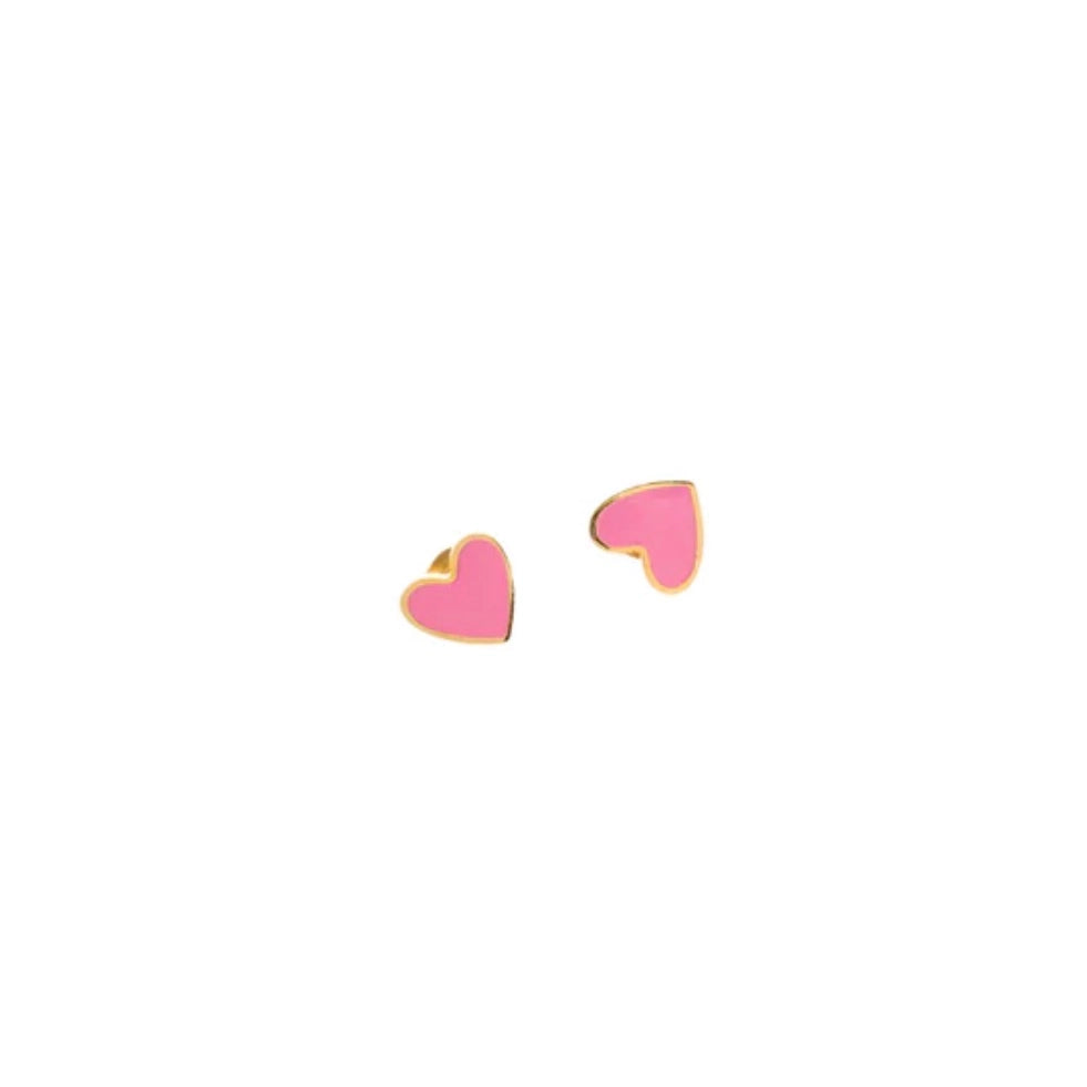 Enamel Heart Earring