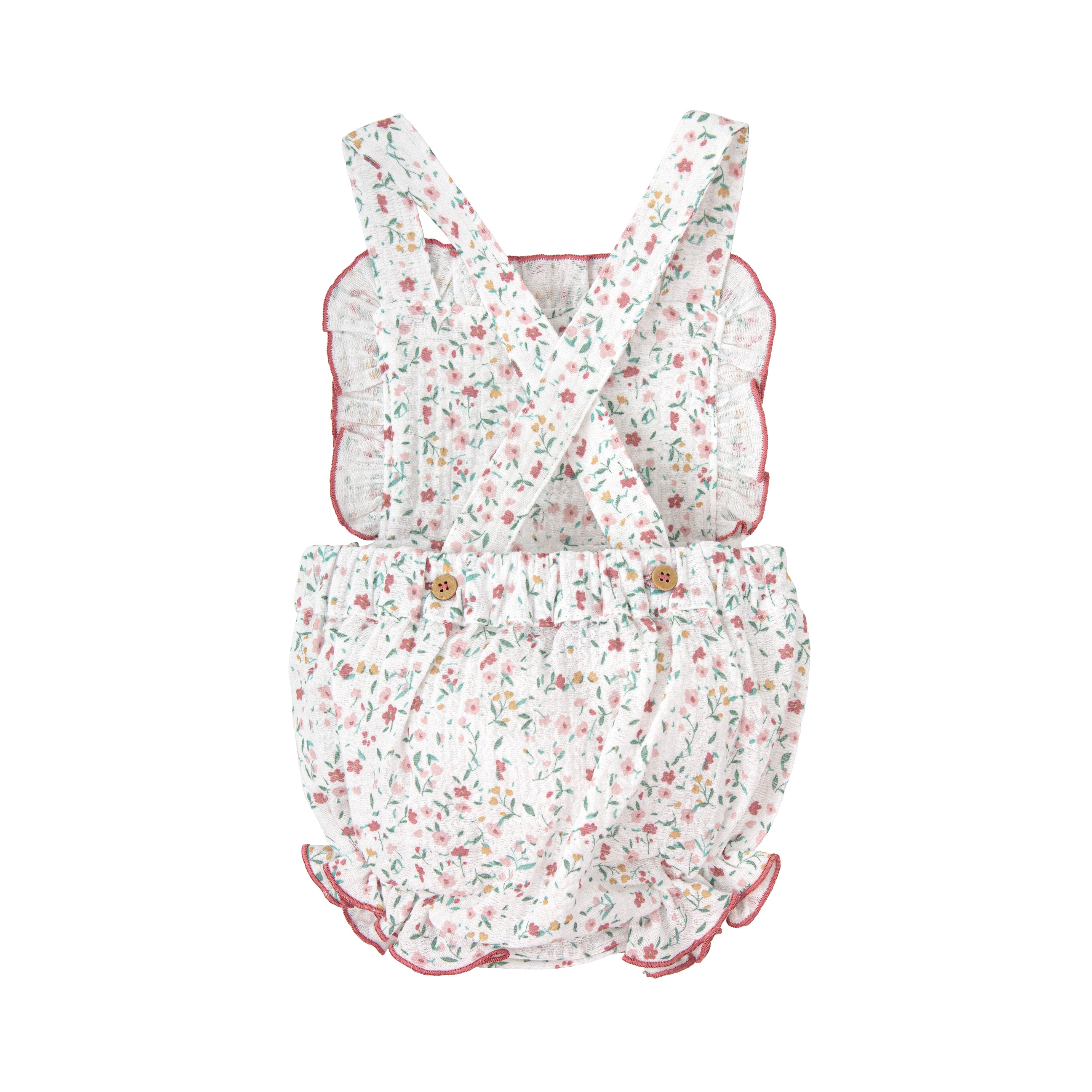 Cotton Floral Woven Romper (Baby)