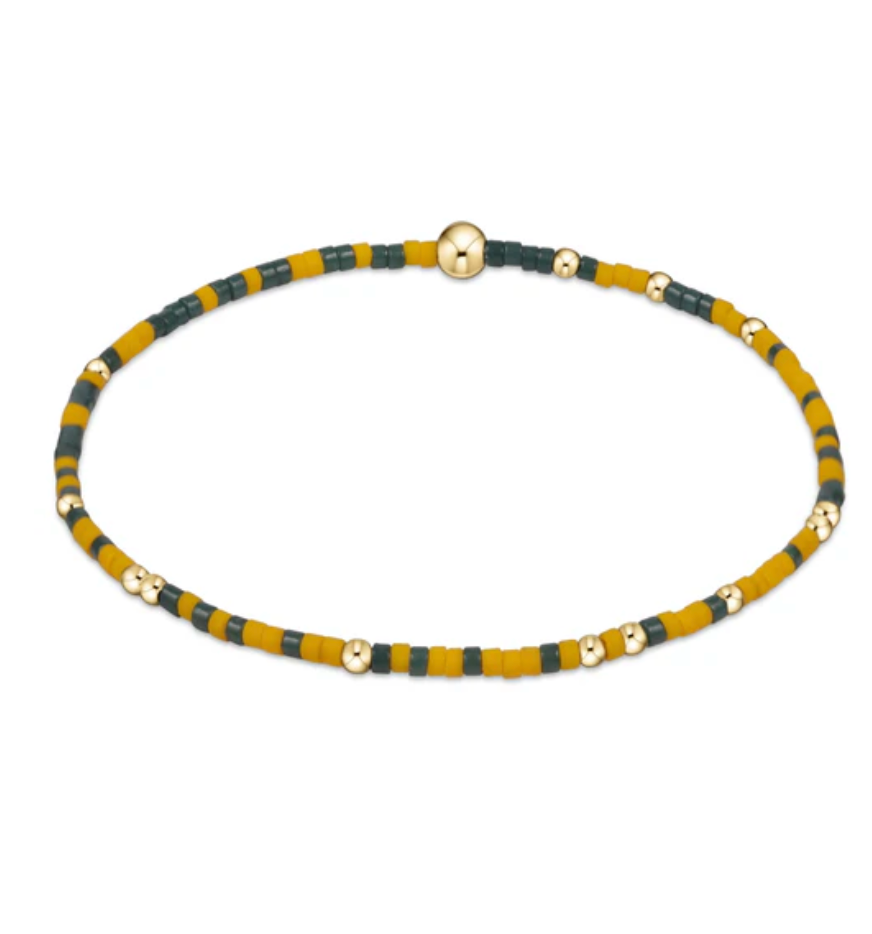 Dark Green & Golden Yellow Gameday Hope Unwritten Bracelet