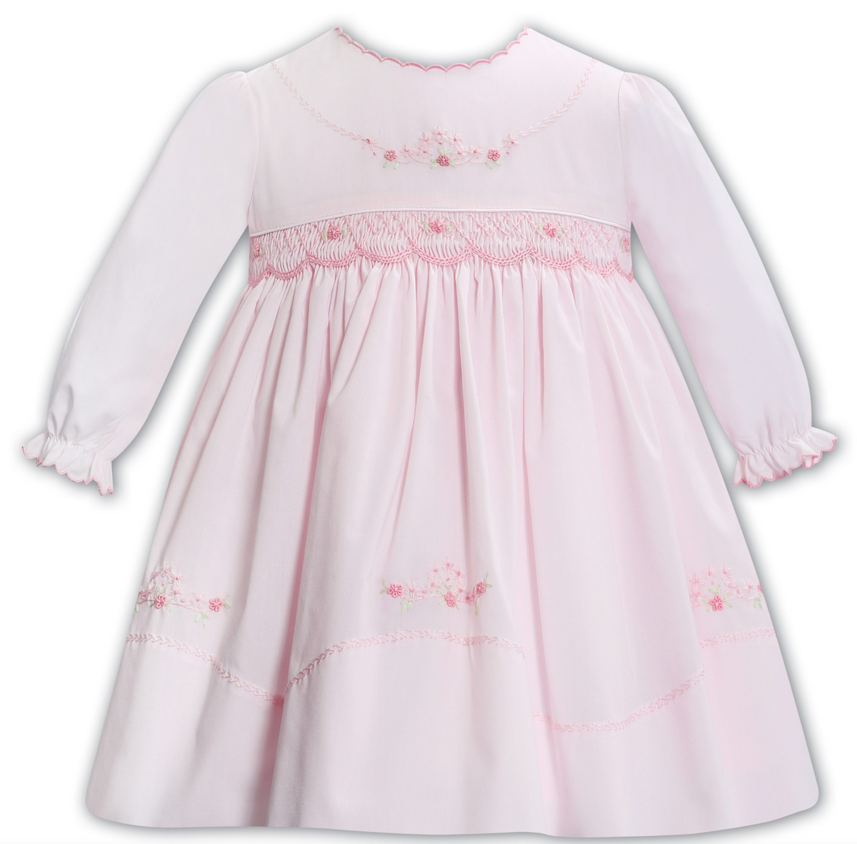 Pink Scallop Buds Dress (Baby)