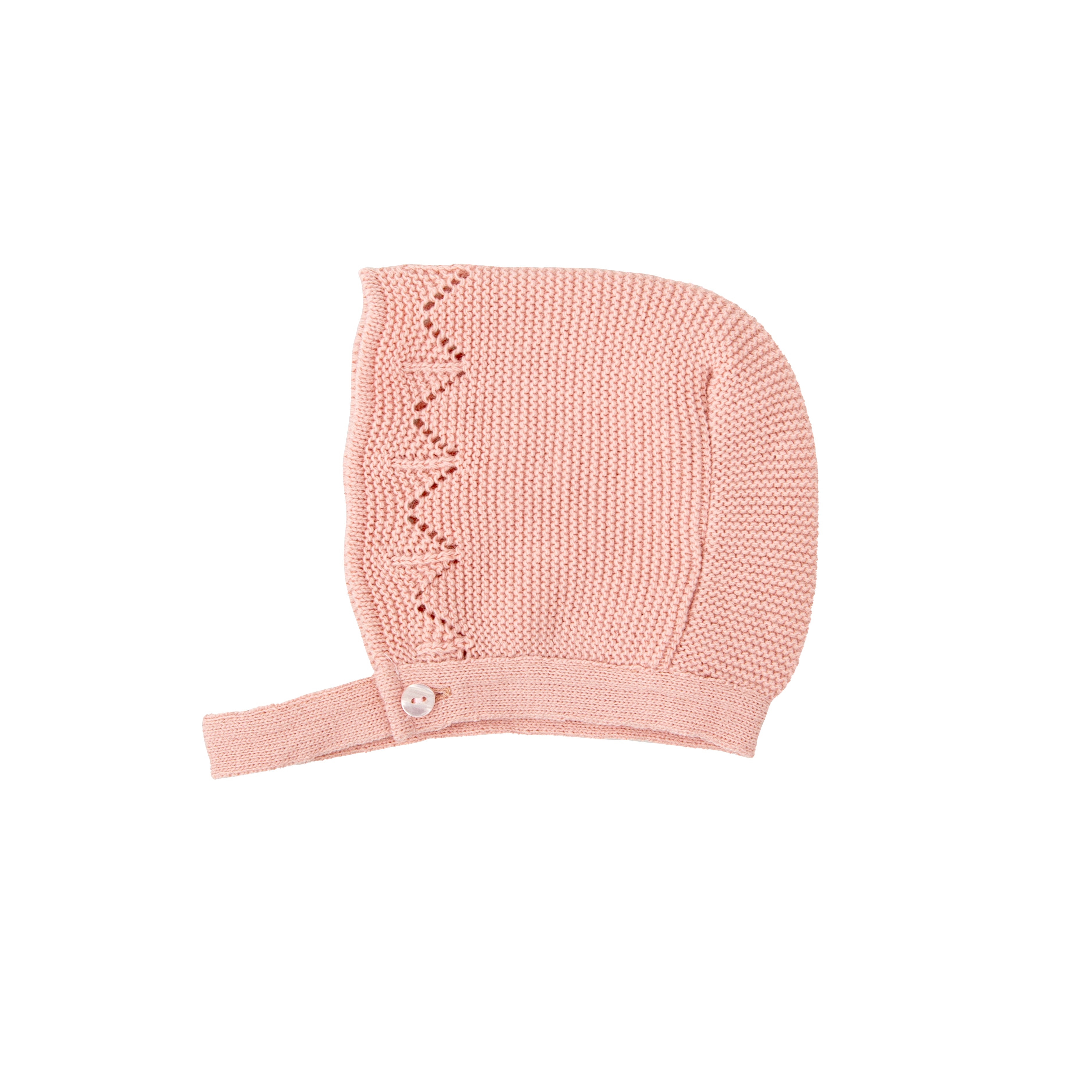 Pink Swiss Dot Ruffle Collar Romper w/ Hat