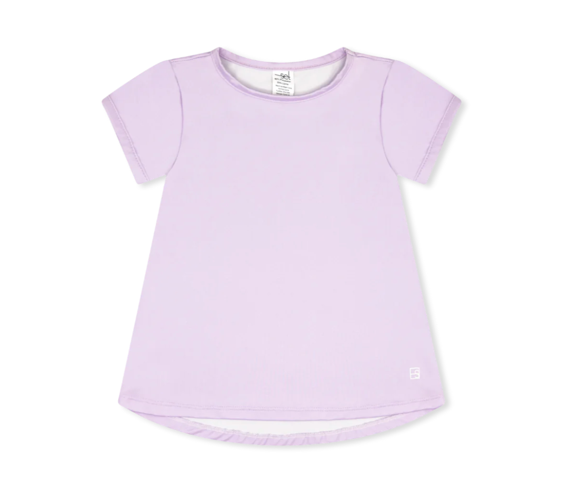 Bridget Basic Tee - Petal Purple (Big Kid)