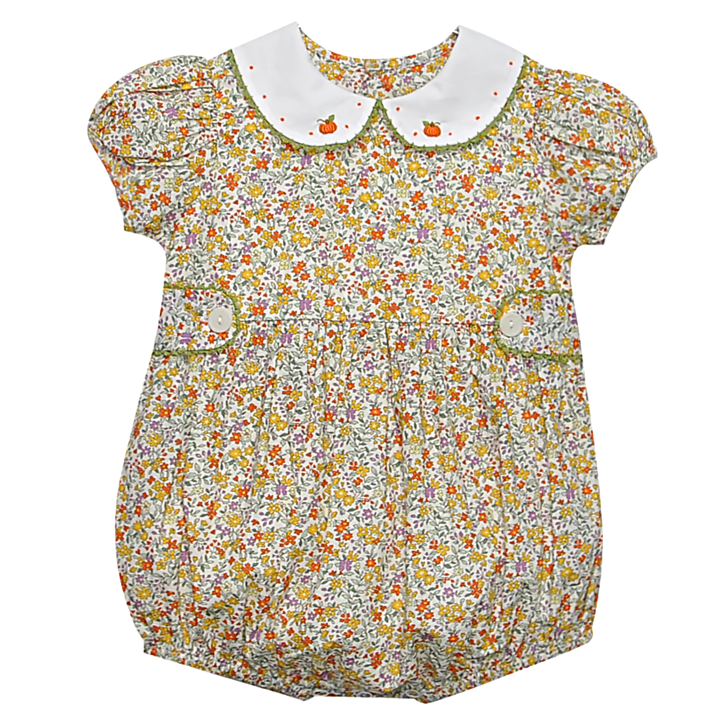 Yellow Flower Pumpkins Kate Girl Bubble