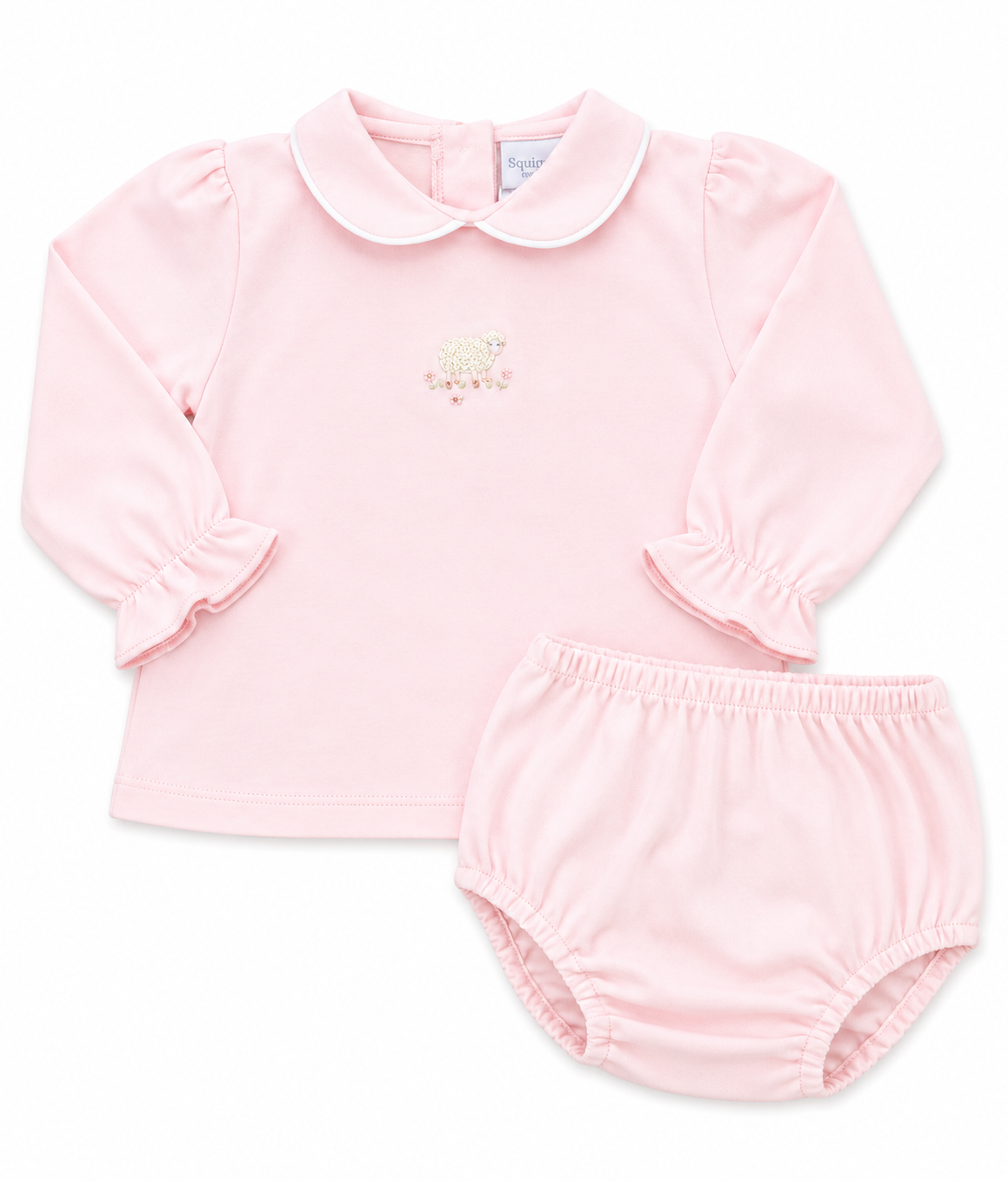 Pink Mini Lamb Diaper Set
