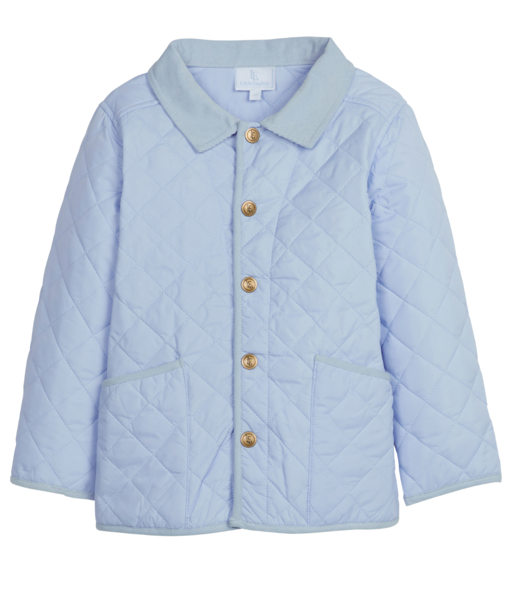 Light Blue Classic Quilted Jacket (Toddler)