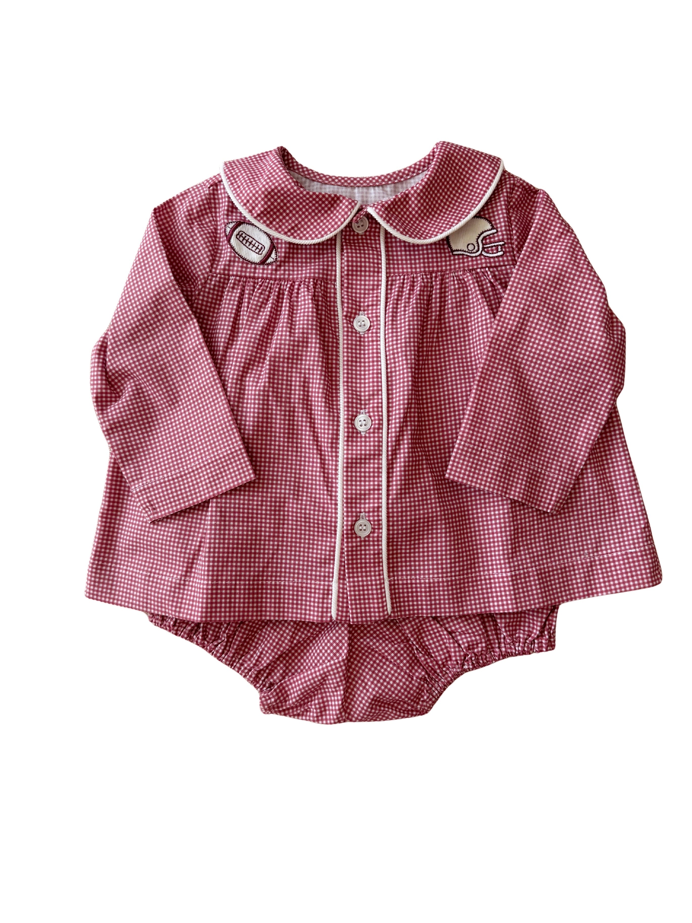 Red Gingham Clemment Bloomer Set (Toddler)