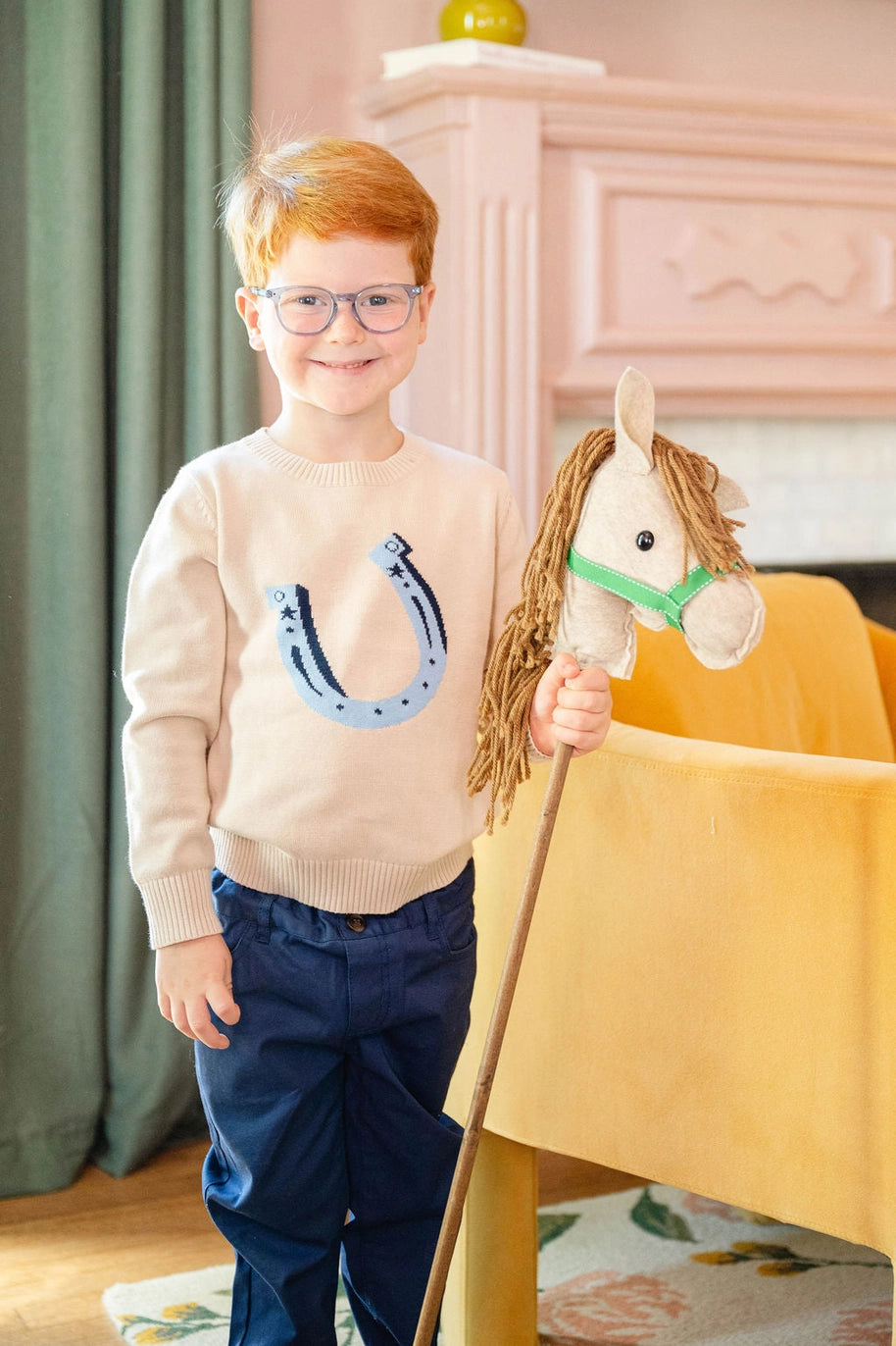 Blue Horseshoe Sweater (Kid)