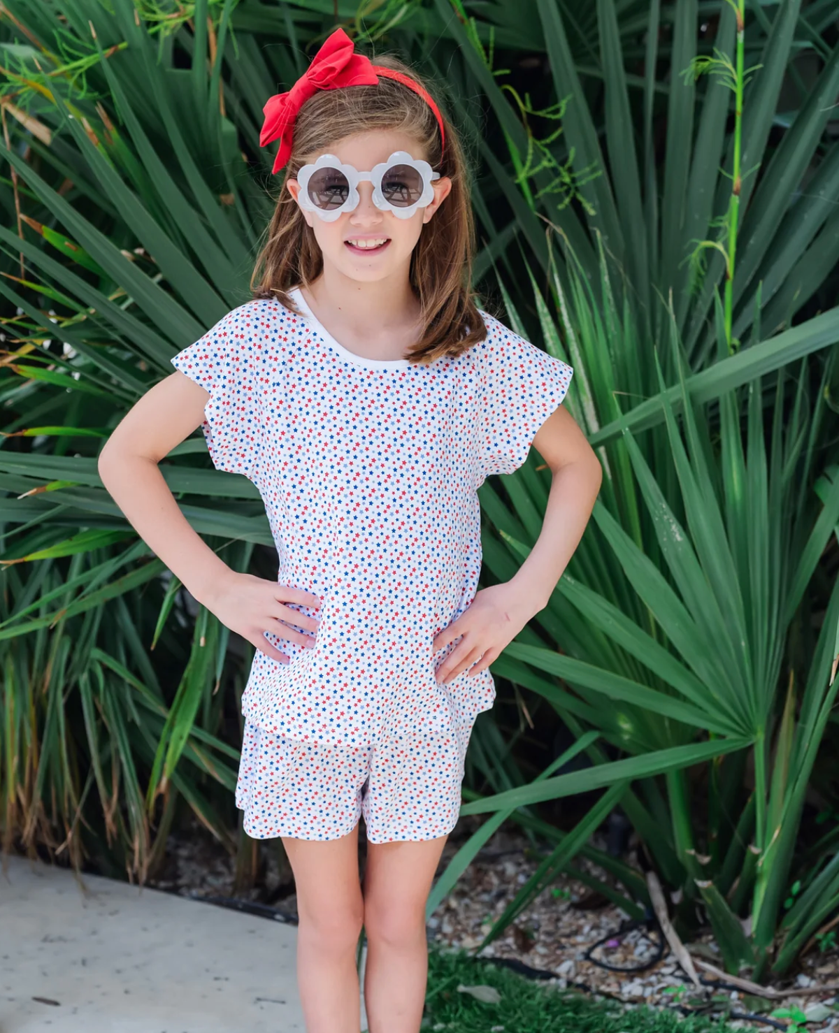 Pajama Short Set Emery Star Spangled (Kid/Big Kid)