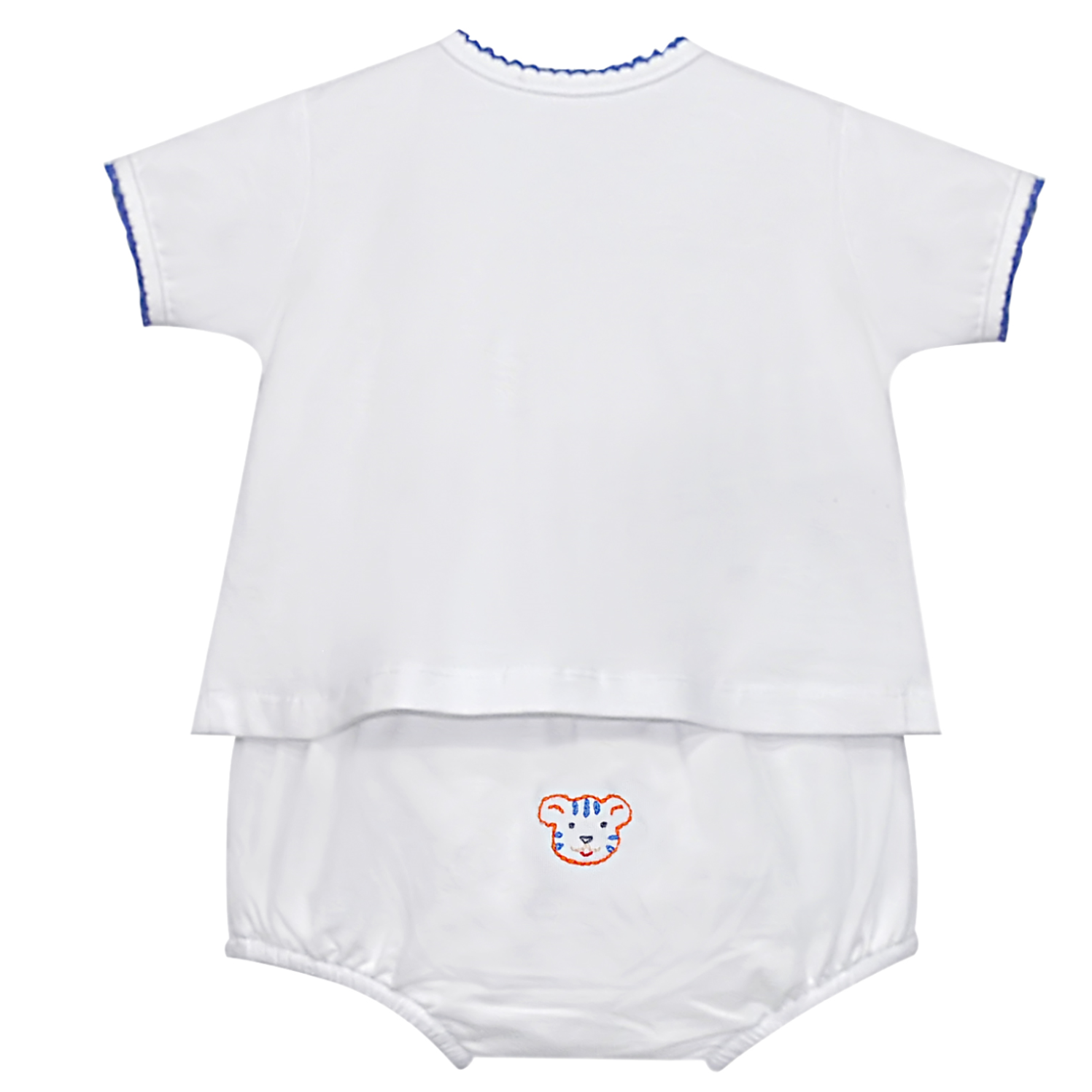 Navy/Orange Unisex Diaper Set
