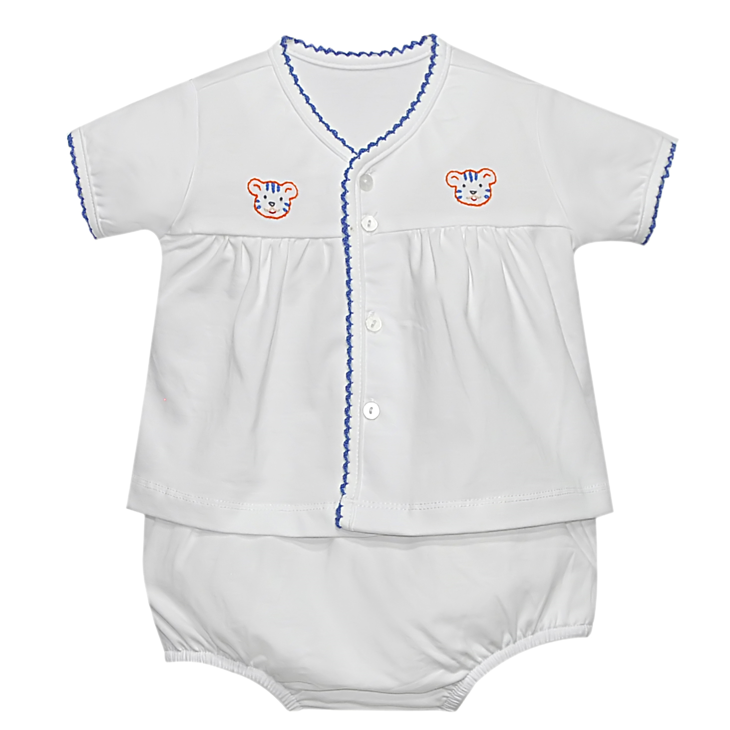 Navy/Orange Unisex Diaper Set