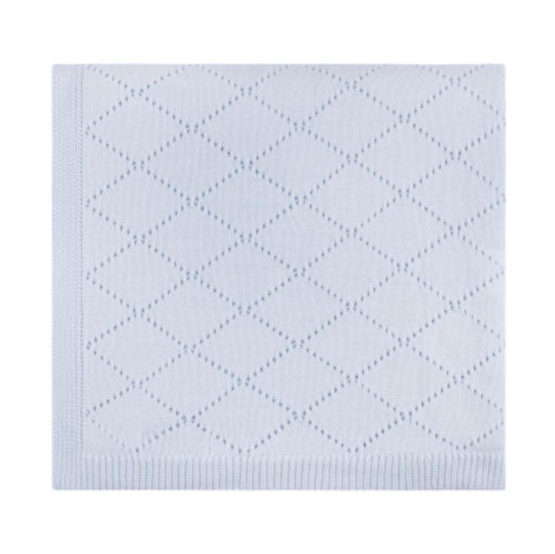 Diamond Pointelle Knit Blanket