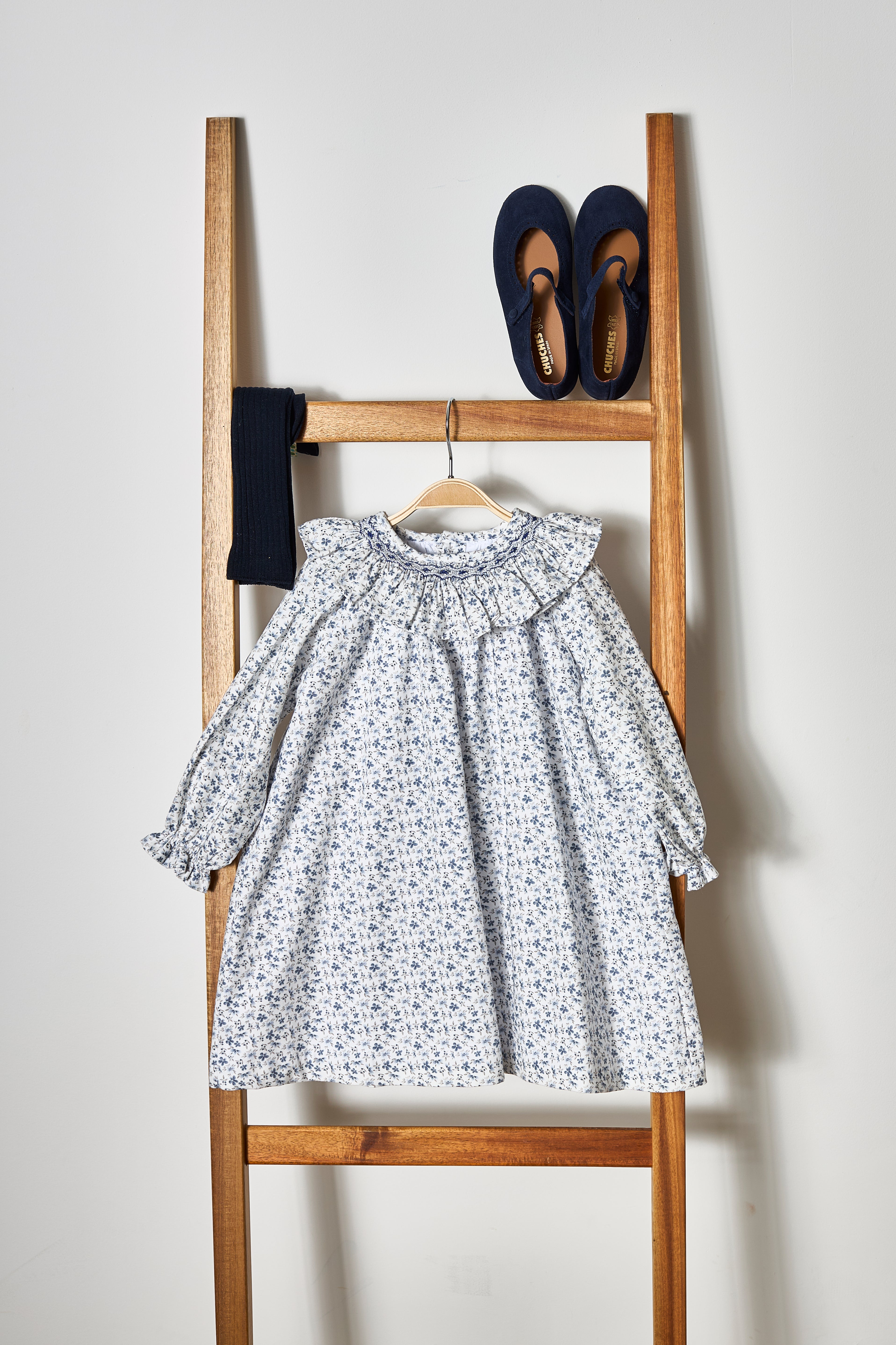 Girls Luisa Smock Collar Dress (Kid)