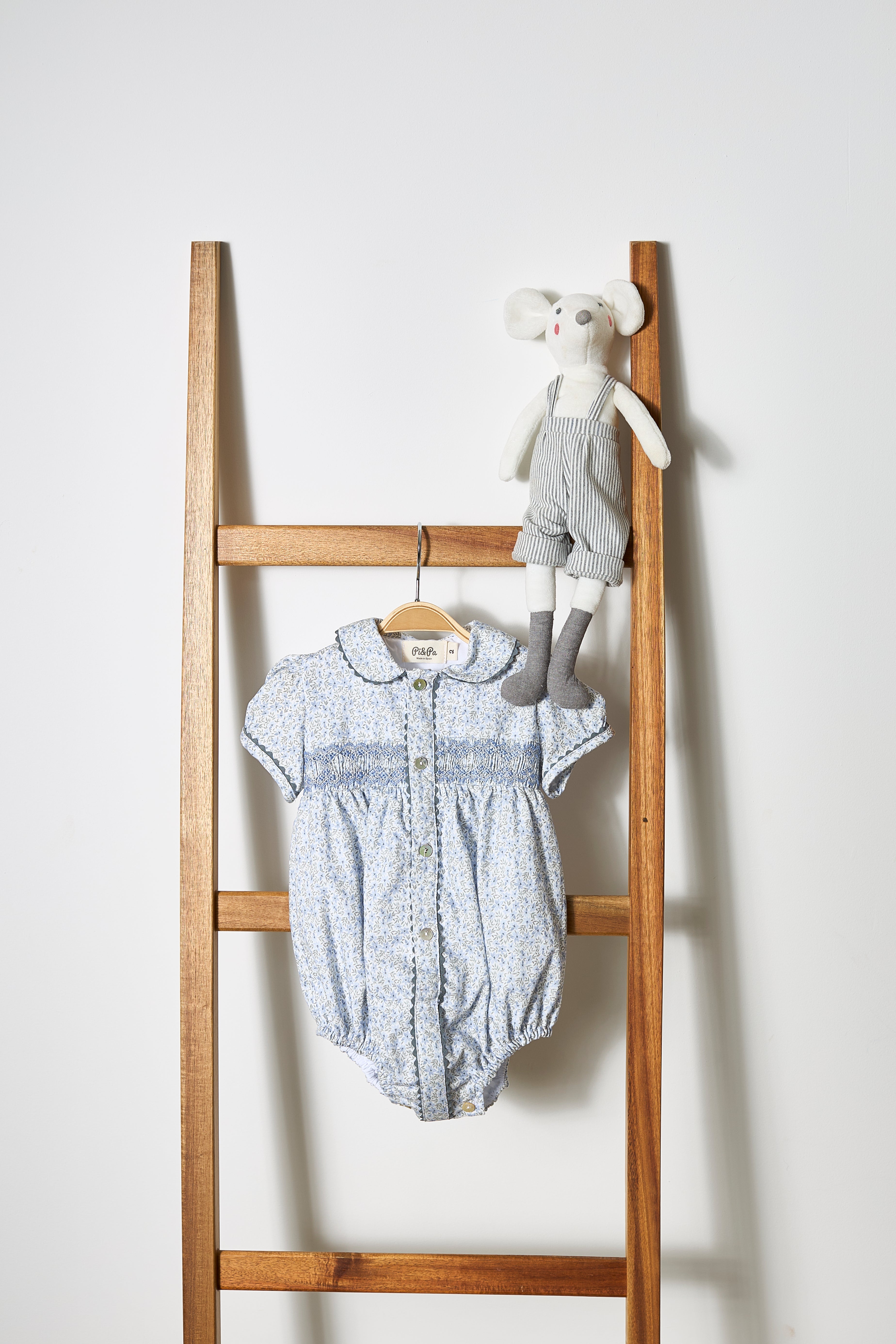 Baby Girl Renata Smock Dot Bubble (Infant)