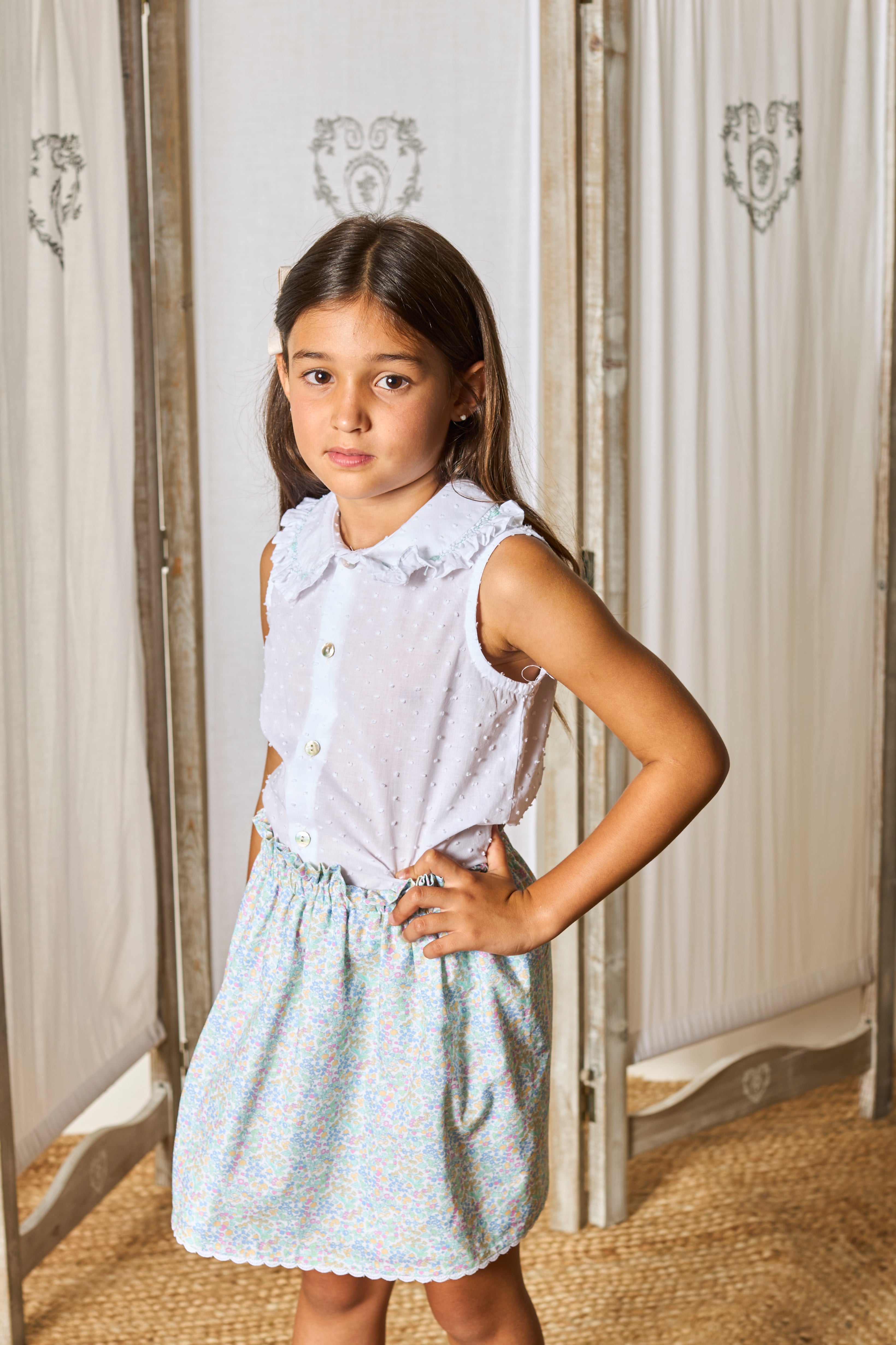 Manacor Woven Girl Skirt
